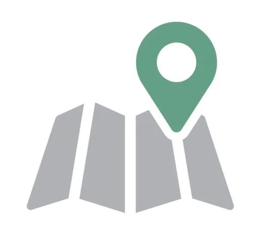 Map icon with location pin