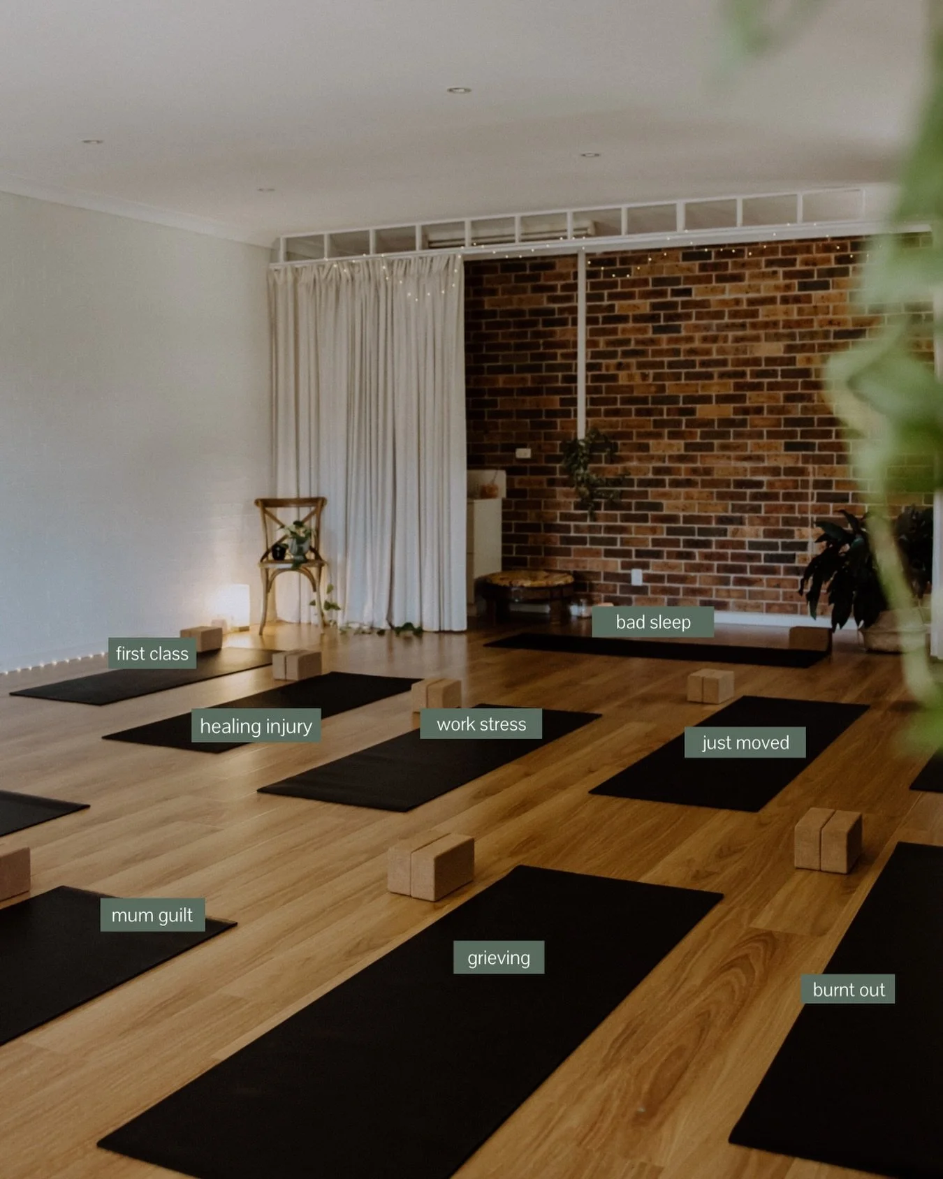 Yoga is not here to compare, judge or put added pressure on you. It&rsquo;s simply here to hold space for where you&rsquo;re at. To let you move and breathe through your inner experience on any given day, to *maybe* leave a little lighter or clearer.