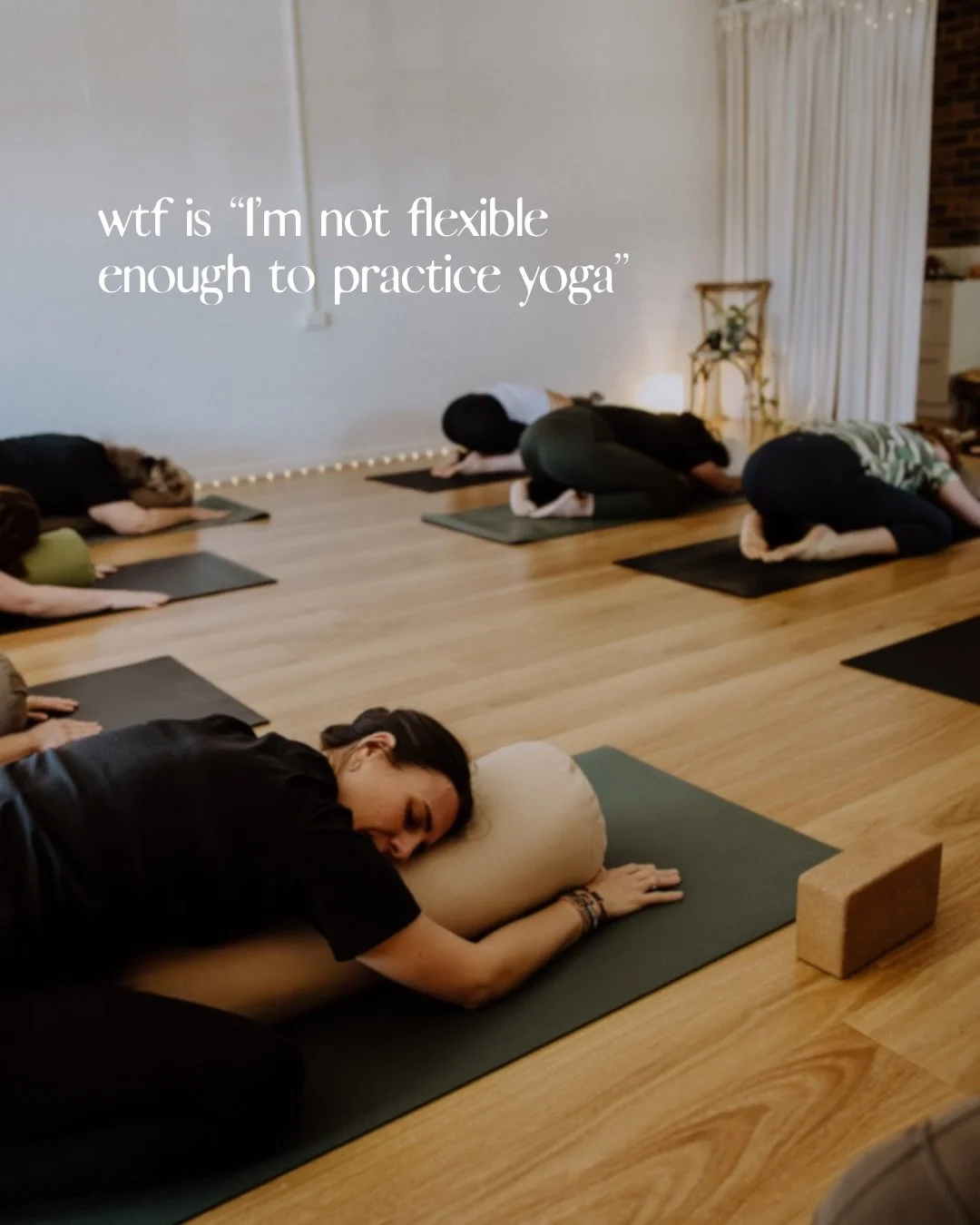 Yoga is a universal medicine to look after ourselves &amp; each other in a pretty unhinged world 🤯 So wtf to anything that makes you feel like you aren&rsquo;t welcome in yoga - exactly as you are 🥰👏🏼