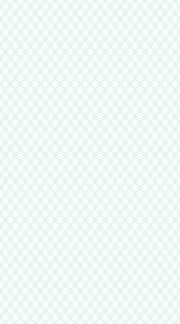 A pattern of teal-colored, symmetrical lines forming interconnected geometric shapes on a black background.