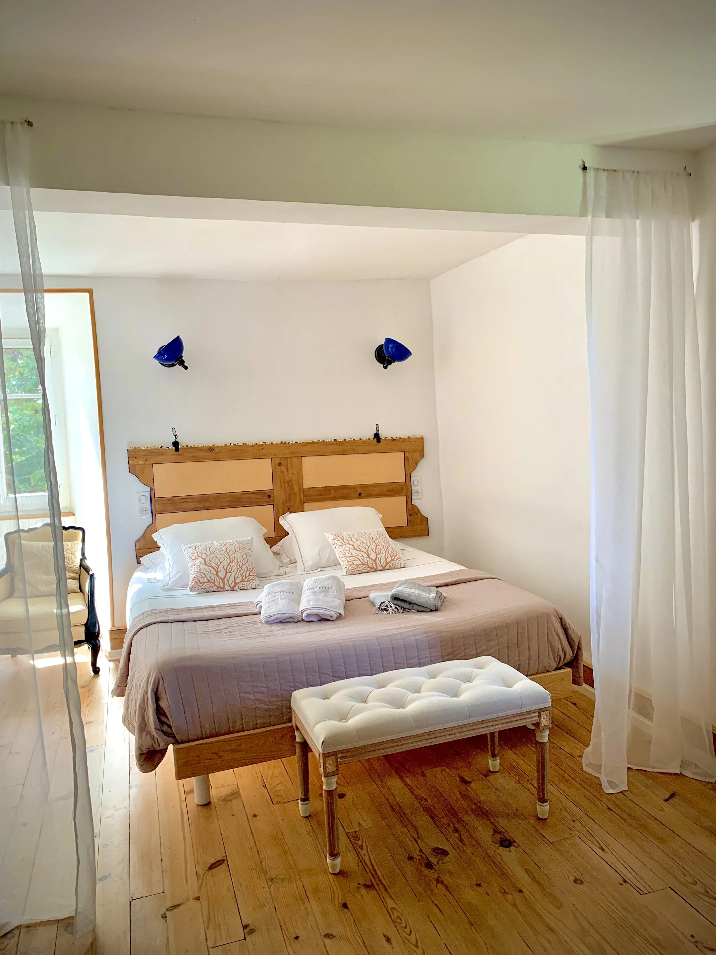 vue de la chambre aux 3 chênes
