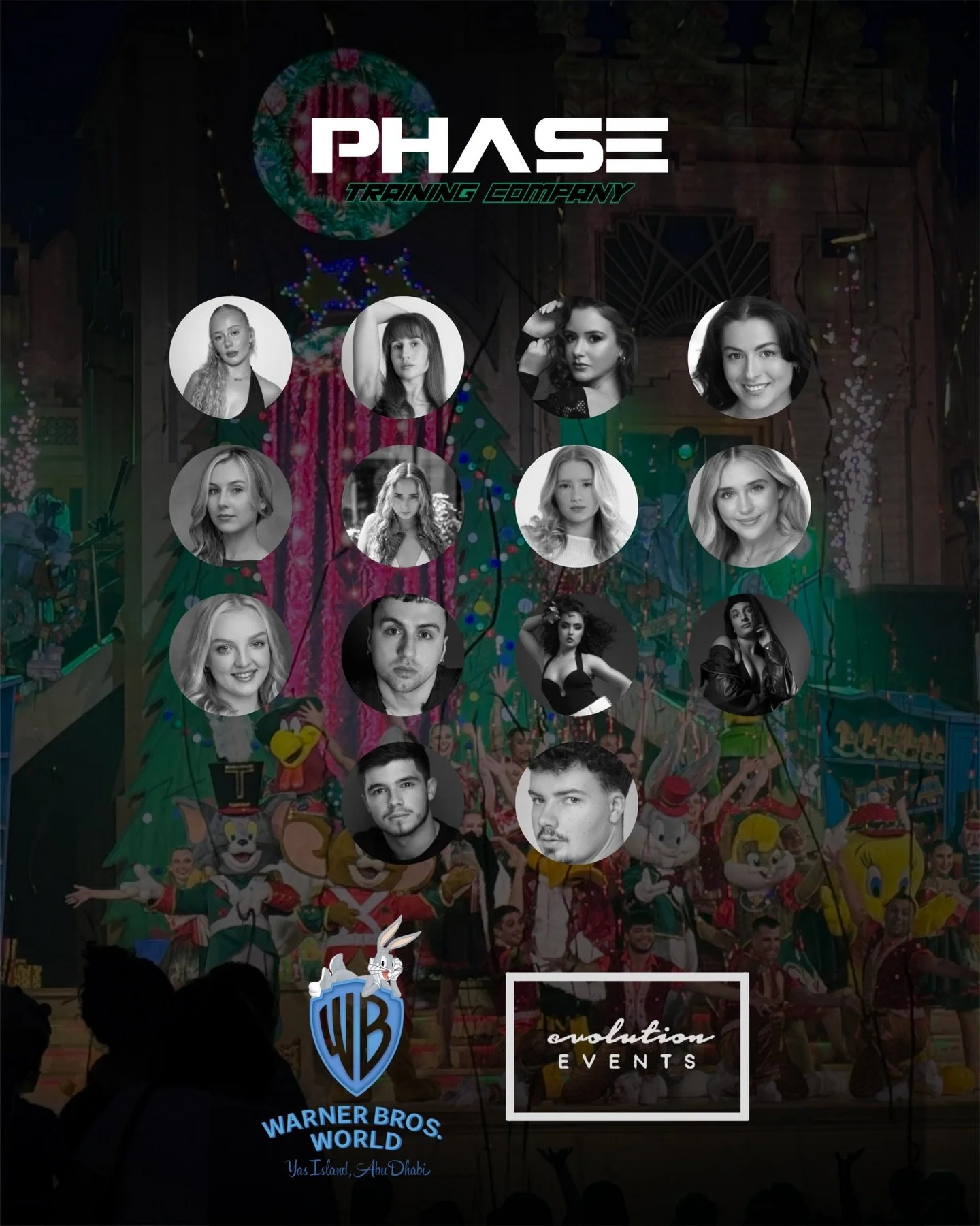 MEMBER SUCCESS 💥🚀🎄

We are beyond proud of the 21 Phase Training Company dancers currently working in Abu Dhabi, performing at Warner Bros. World and SeaWorld across two brand new festive shows this winter 🎄

In collaboration with the incredible 