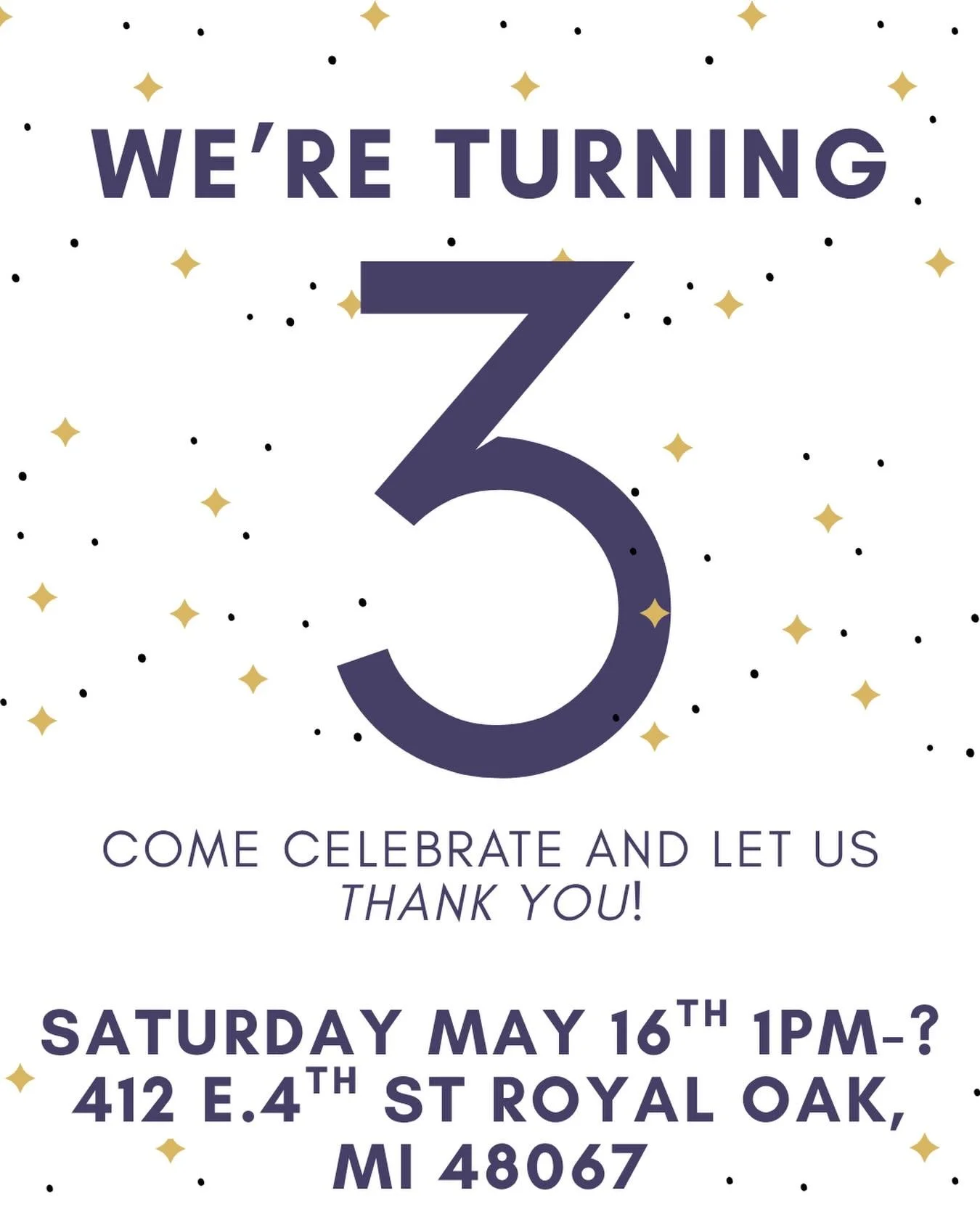 Stop by for some fun and celebrate Home Turf turning 3! We would love to hang with you and thank you for being a part of this awesome community.