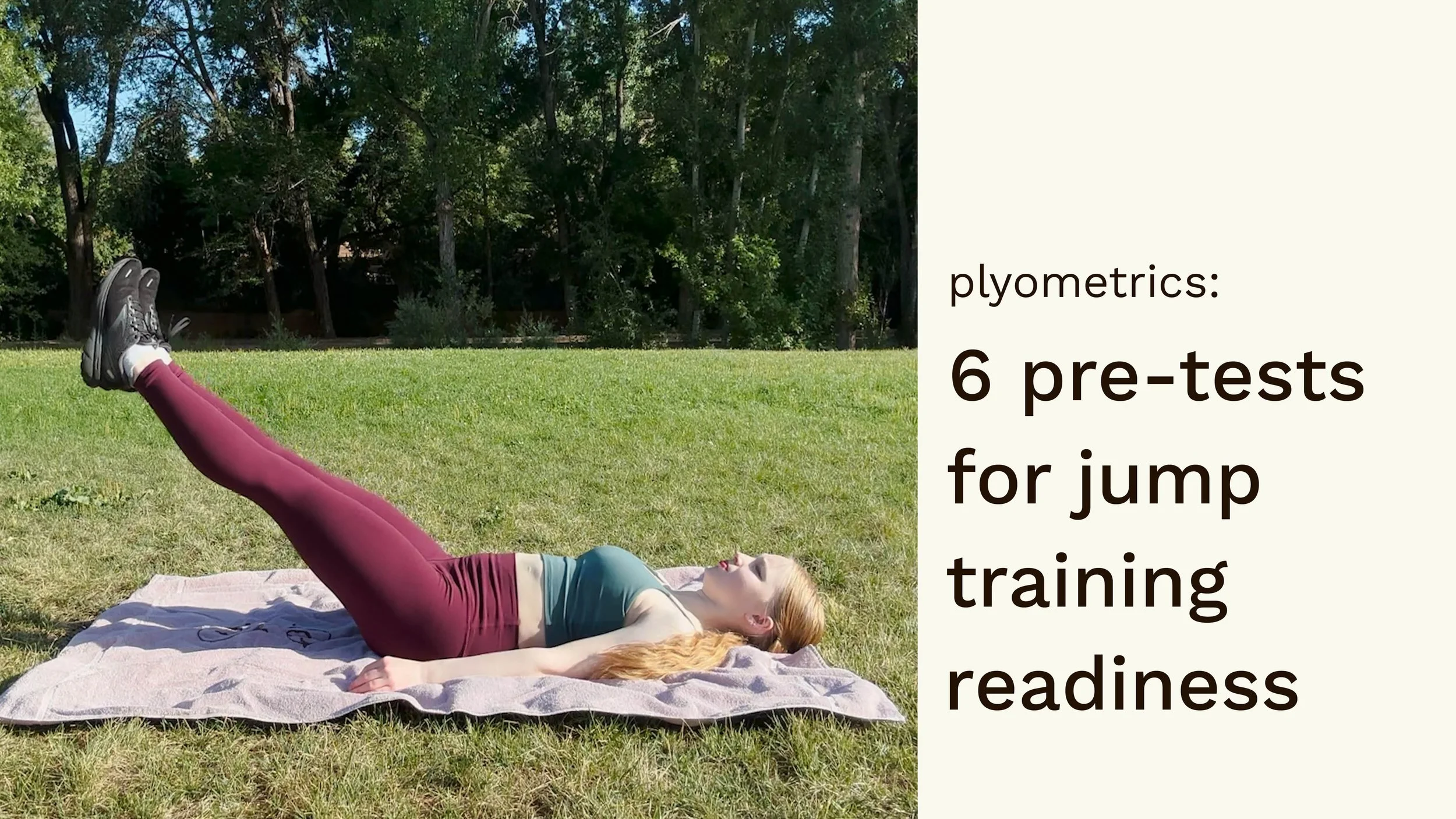 6 pre-tests for jump training readiness