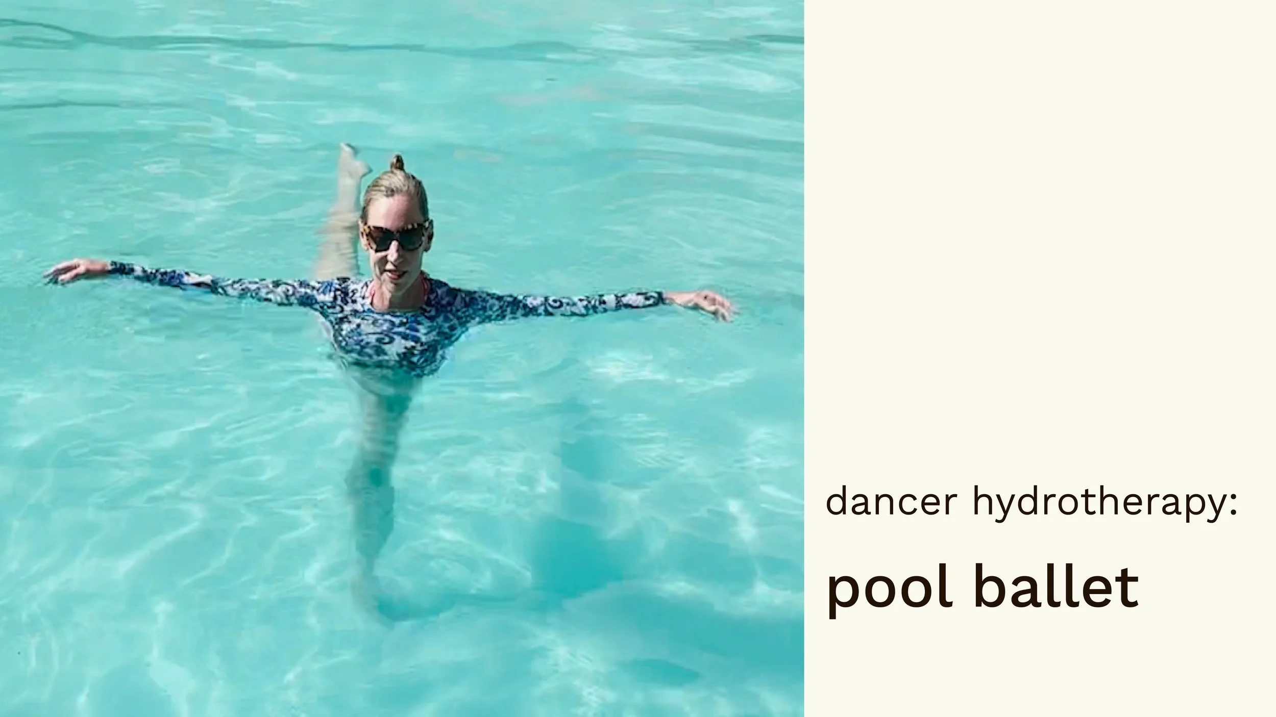 hydrotherapy for dancers: pool ballet