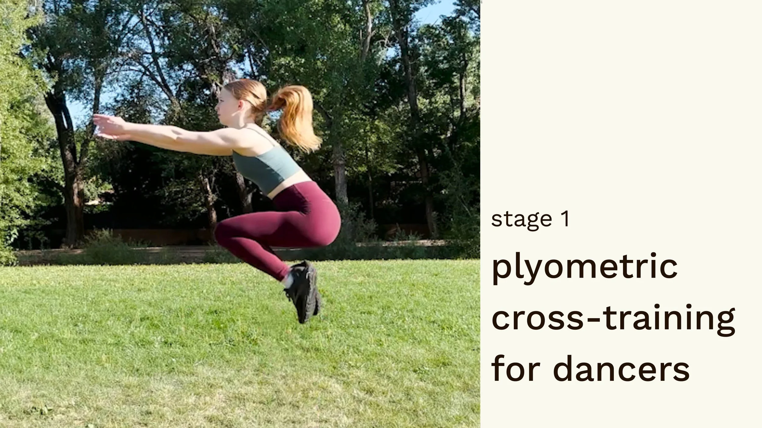 dancer plyometric cross-training: stage 1