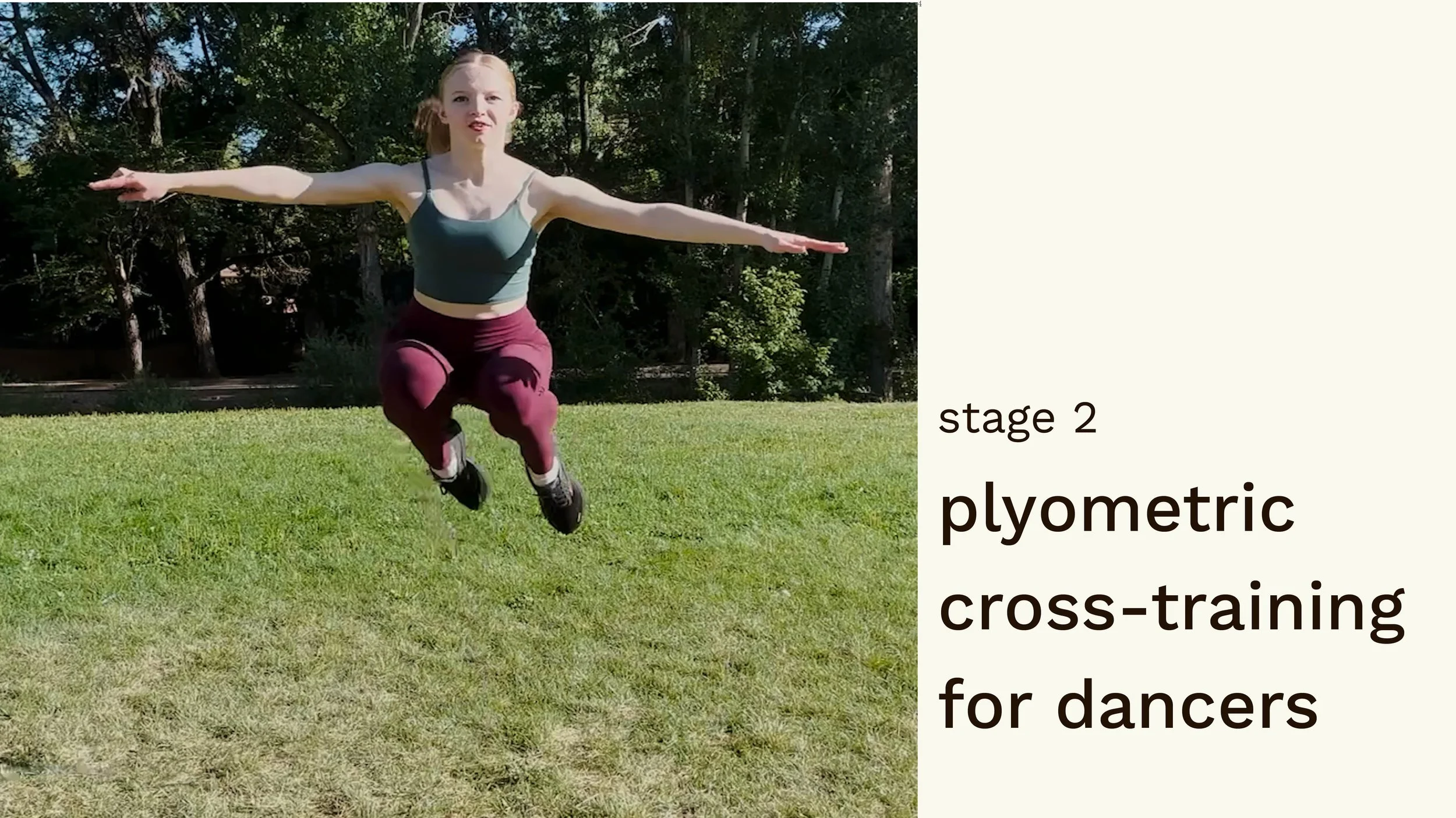 dancer plyometric cross-training: stage 2