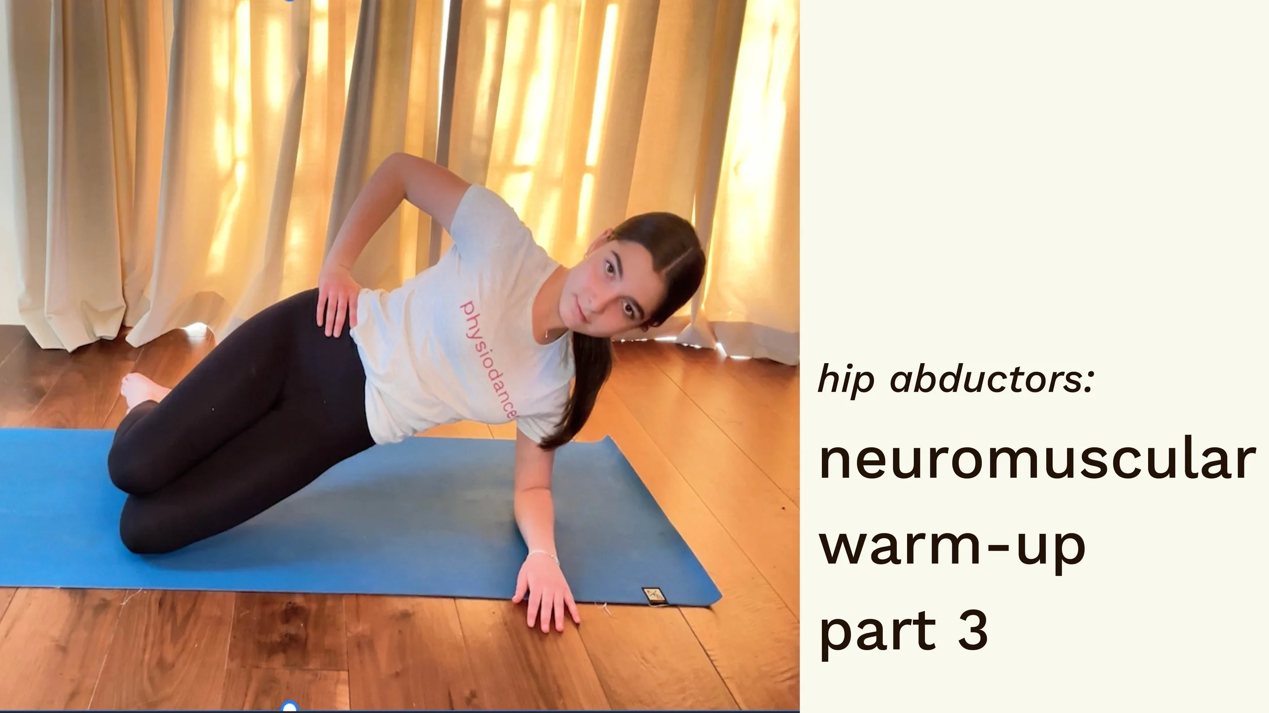 neuromuscular warm-up part 3 (for hip abductors)