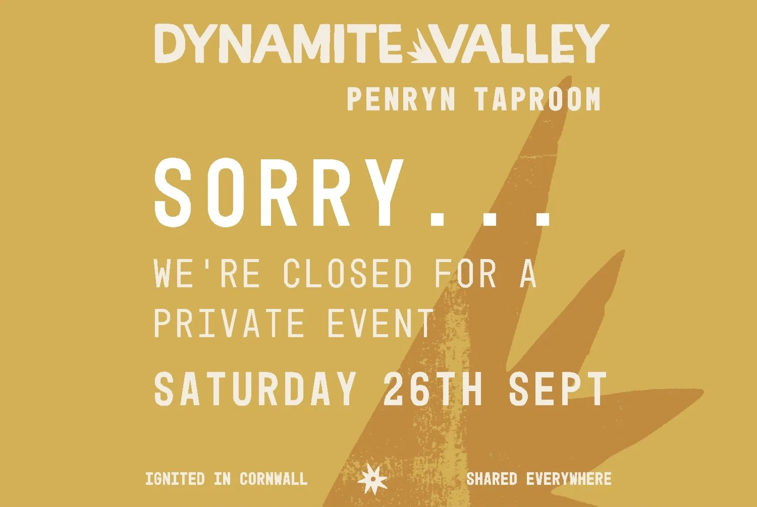 PENRYN * Sorry.. we're closed!