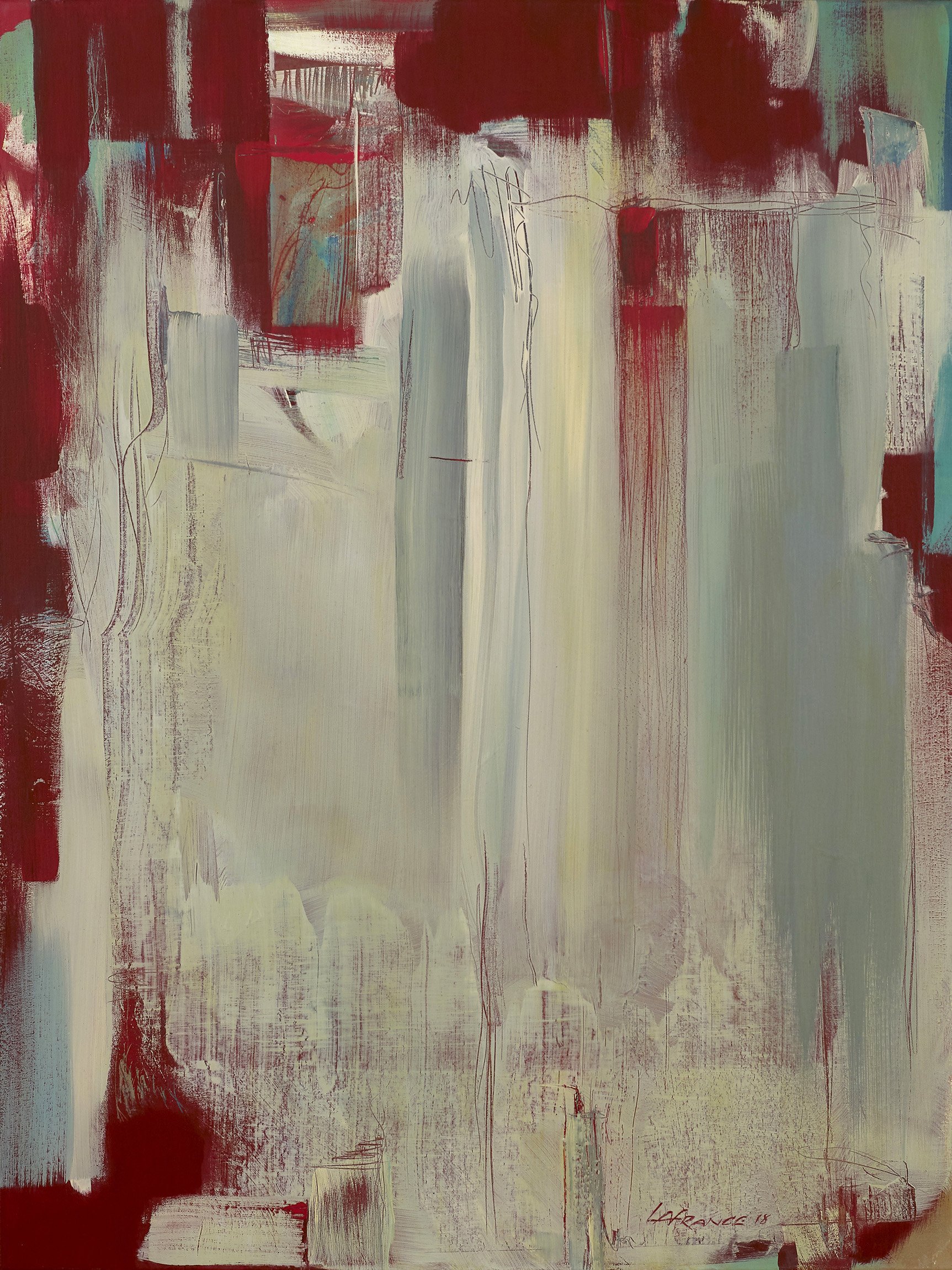 KAMO-GAWA 2018 • Acrylique sur toile • 76 X 102 cm