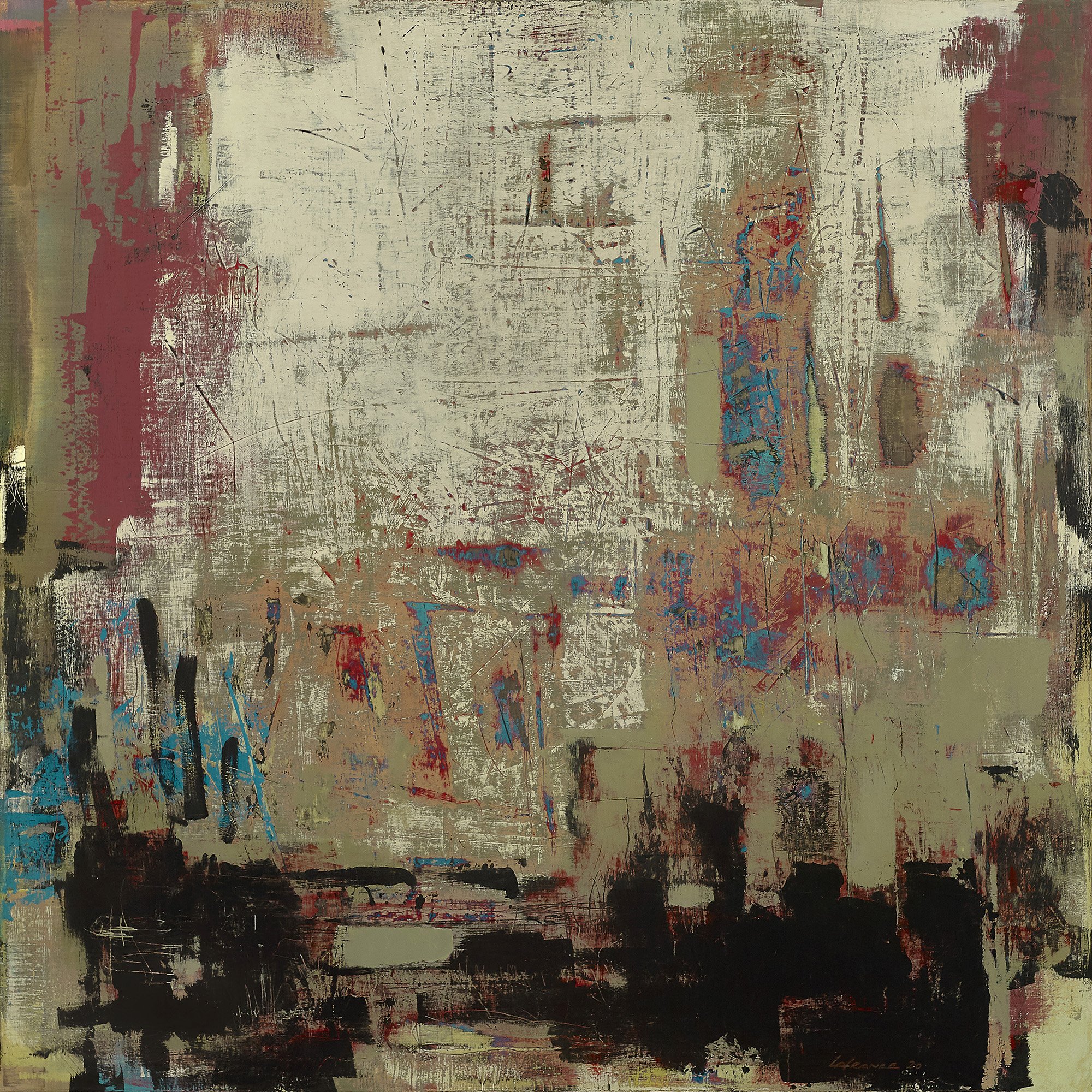 RÉACTIVATION 2020 • Acrylique sur toile • 122 X 122 cm