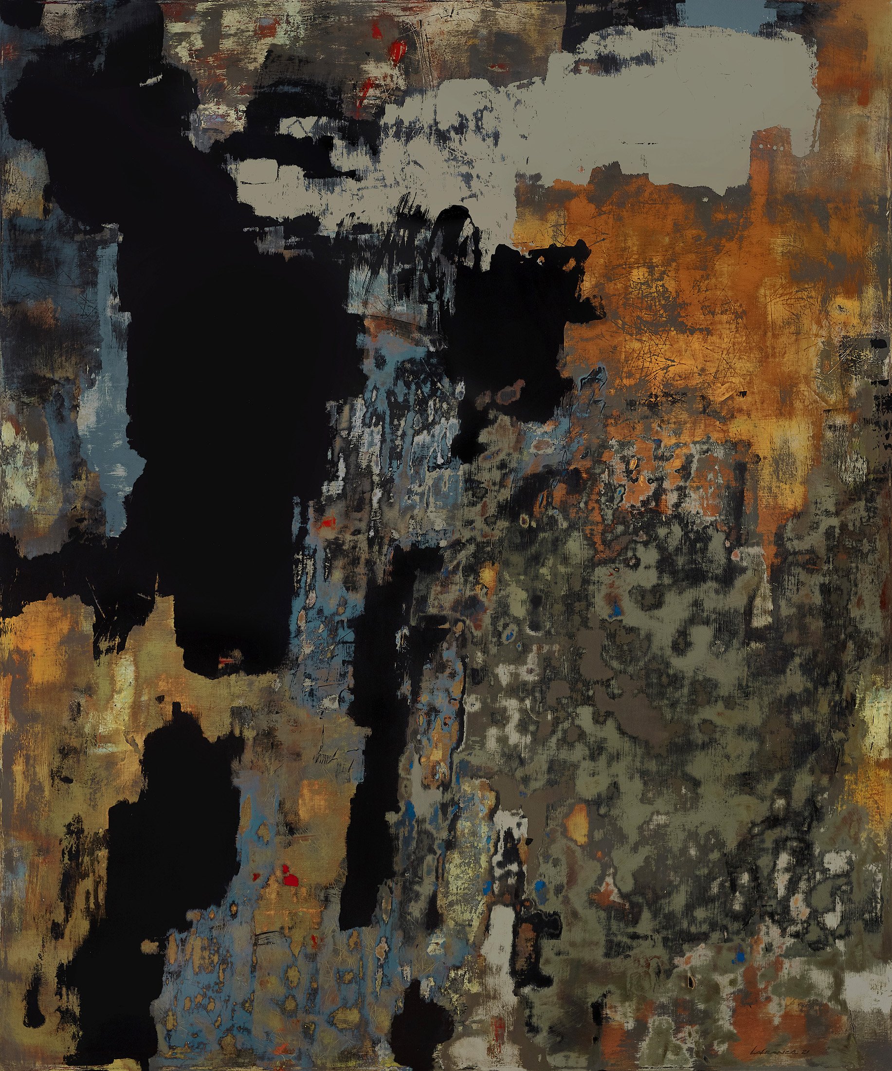 RÉSURGENCE 2021 • Acrylique sur toile • 183 X 152.5 cm