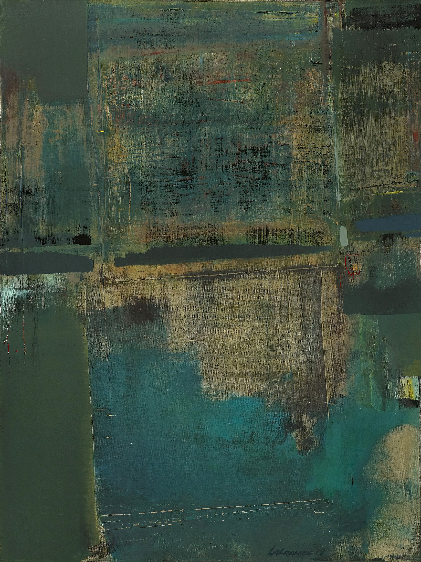 ZONES LIMITROPHES 2019 • Acrylique sur toile • 92 X 122 cm