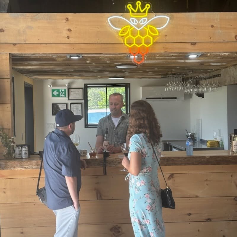New to the County and already making an impression! Marqs grow their own grapes and keep bees right on the property.  Great vibes all around!