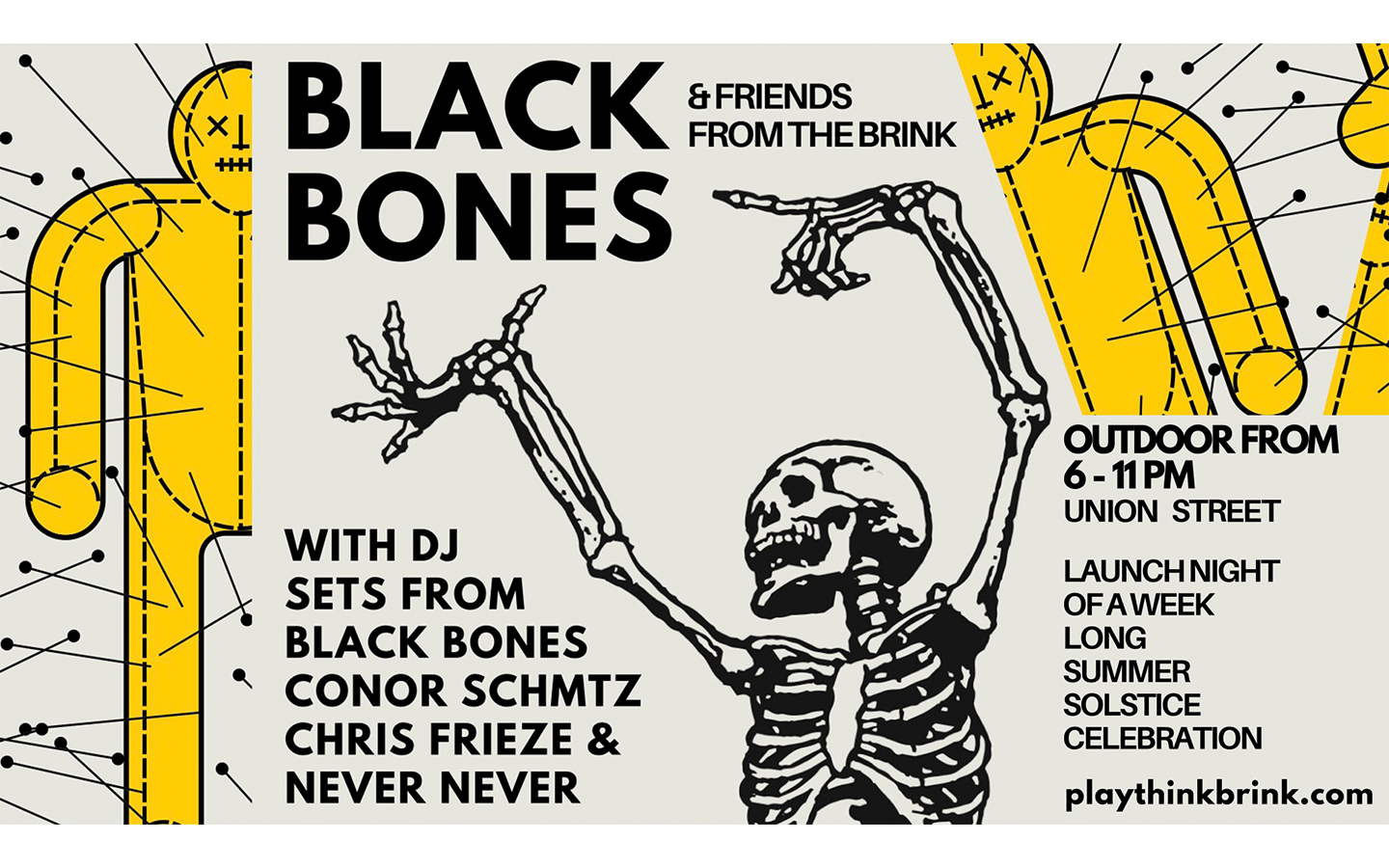 Black Bones & Friends Kick Off Summer Solstice from the Brink! - Festival Opening Party