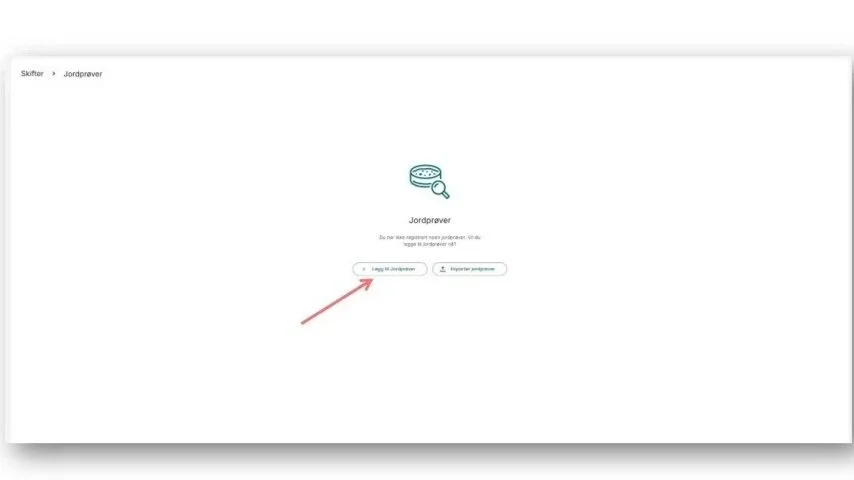 Legge inn jordprøver manuelt