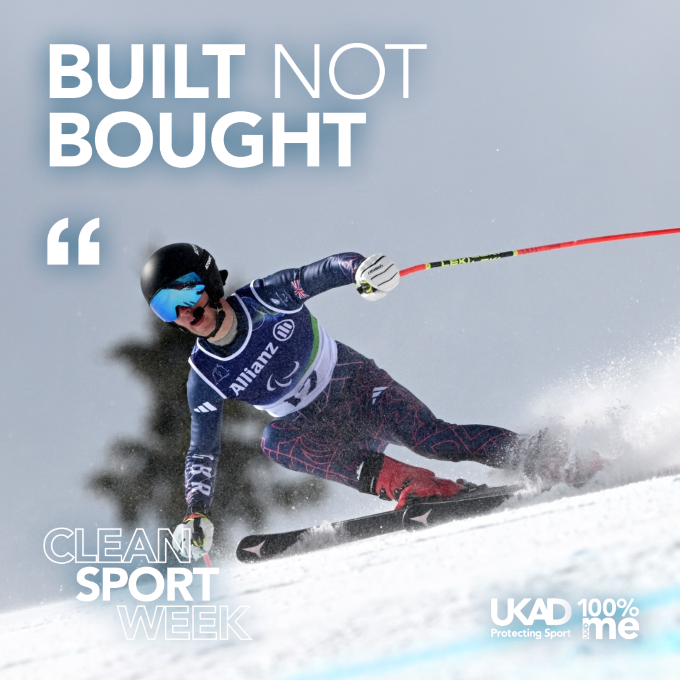 SNOWSPORT SCOTLAND BACKS UK ANTI-DOPING CLEAN SPORT WEEK 2026: BUILT NOT BOUGHT. 100% ME.