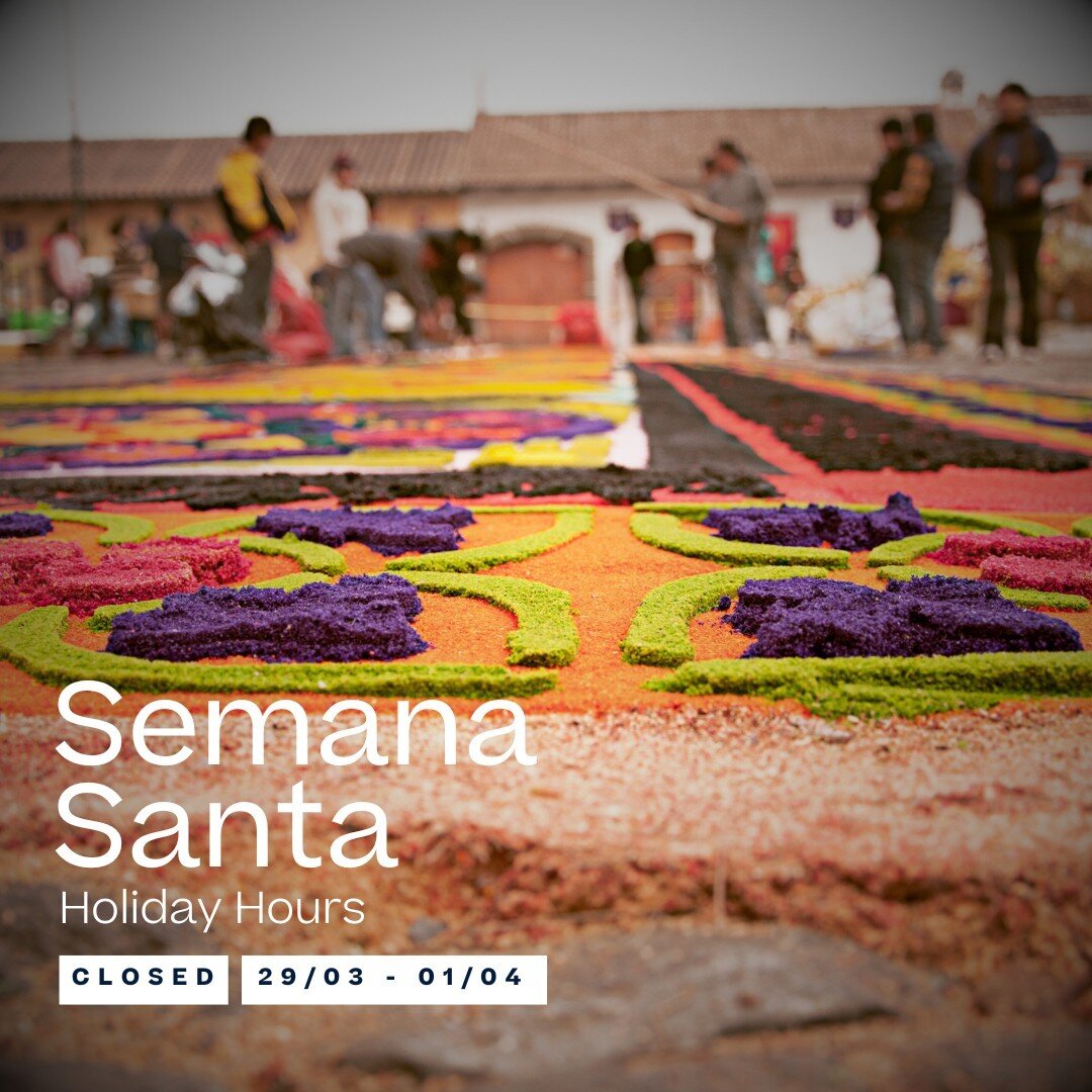 Please take note that our offices will be closed from 29/3 - 01/4, so let us know asap if you would like to have a release done during this time (US will be open on April 1st).⁠
⁠
Semana Santa (Holy Week) is a week-long celebration leading up to East