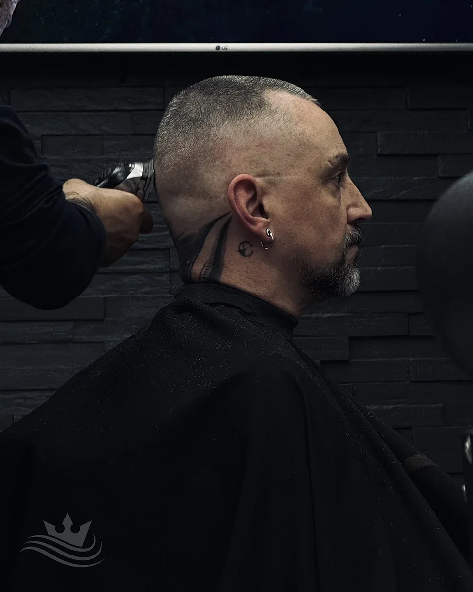 Skin fade haircut at Crown Hair Studio