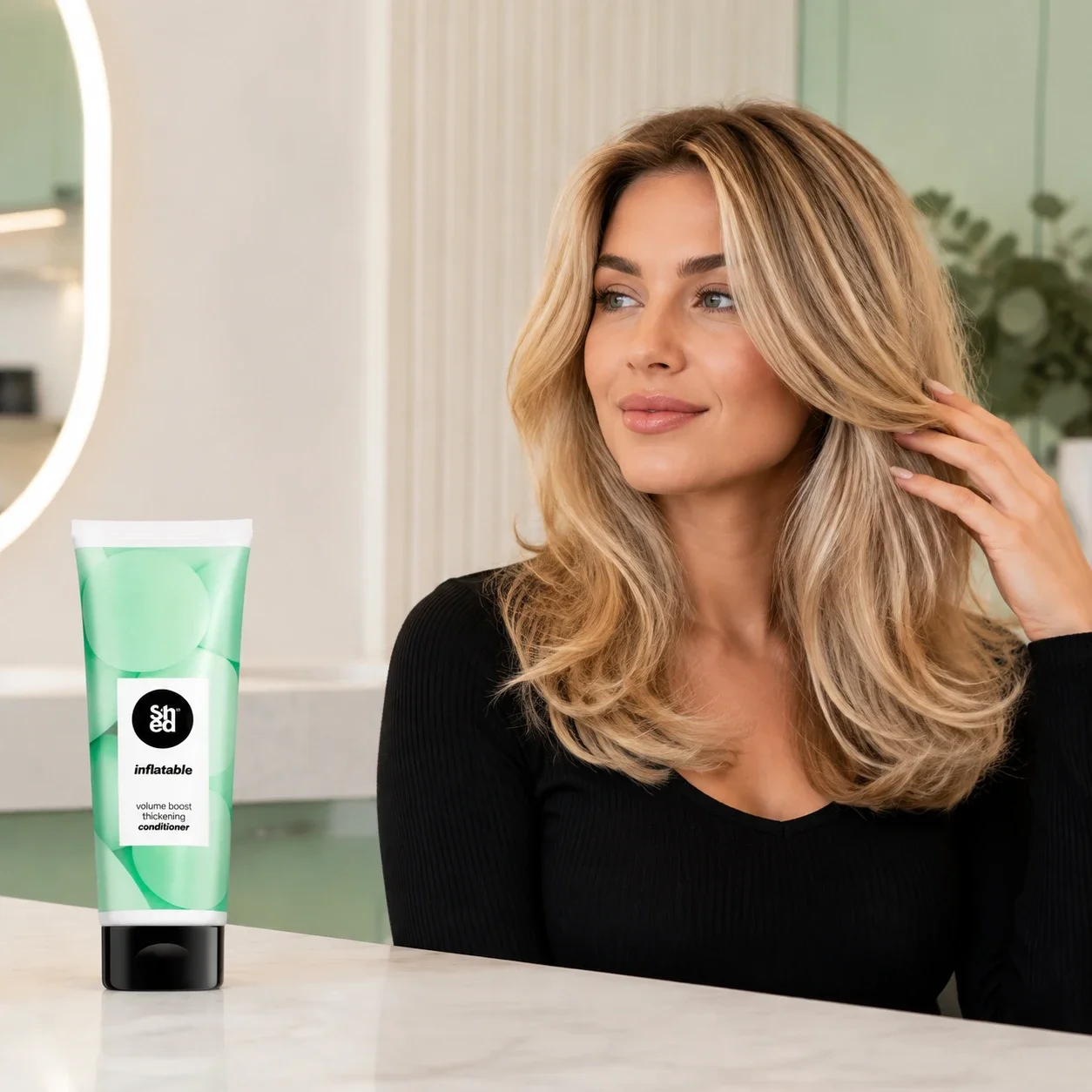 SHED Inflatable Volume Boost Thickening ConditionerSHED Inflatable Volume Boost Thickening Conditioner (75 ml) Green SHED Inflatable Volume Boost Thickening Conditioner LS.webp