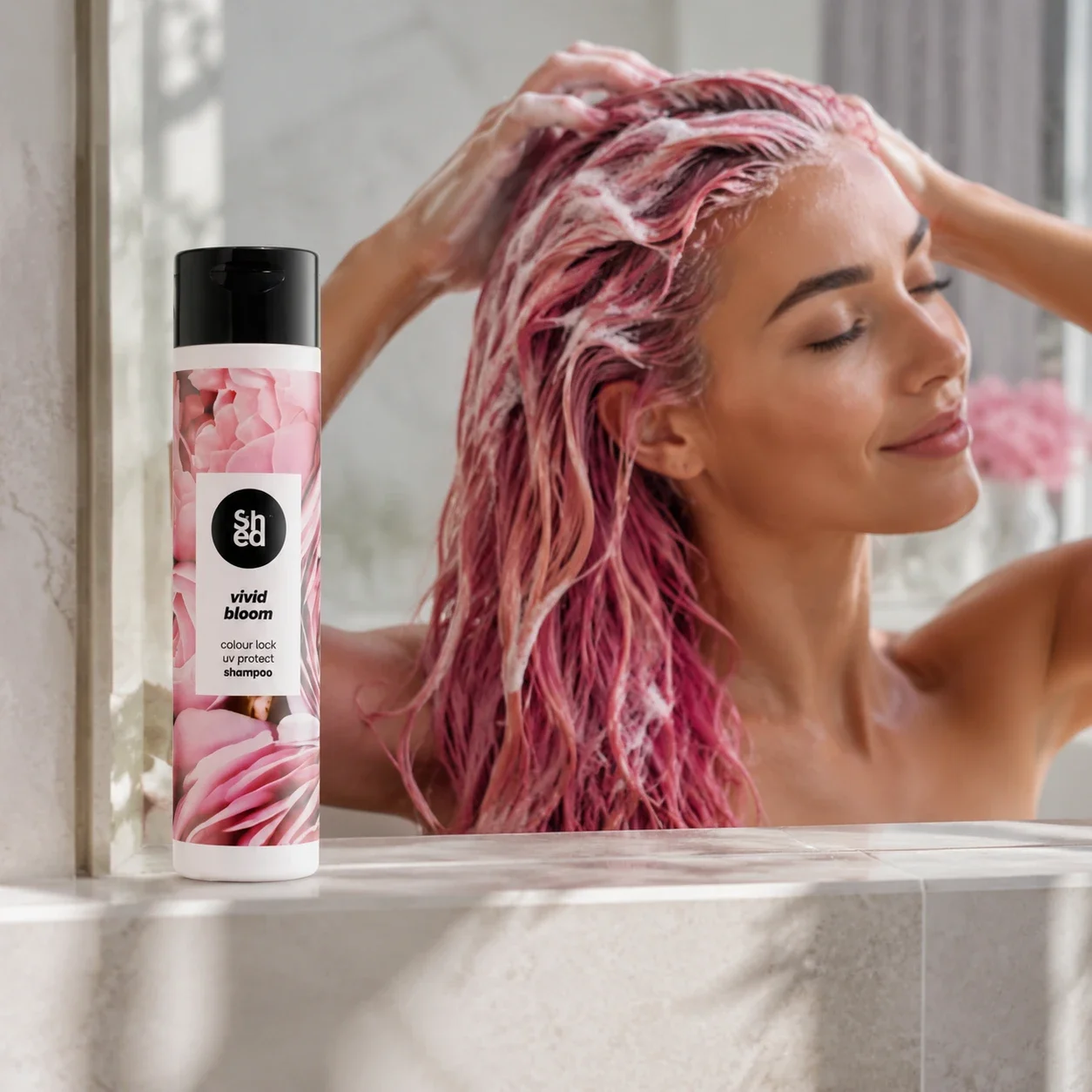 SHED Vivid Bloom Colour Lock UV Protect Shampoo LS.webp