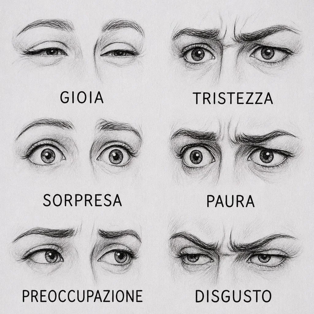espressioni volto