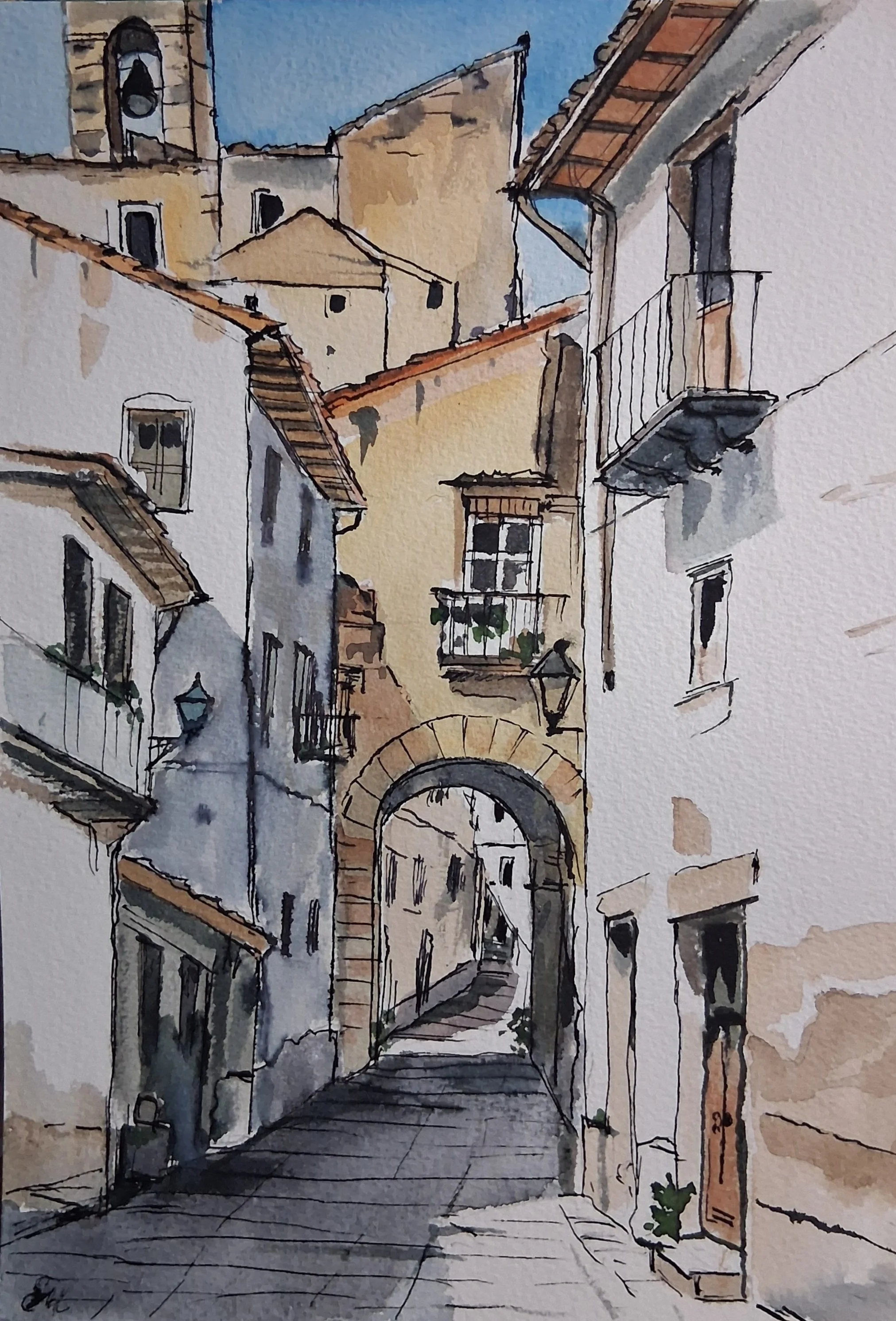 paesaggio case acquerello e china (2).jpg