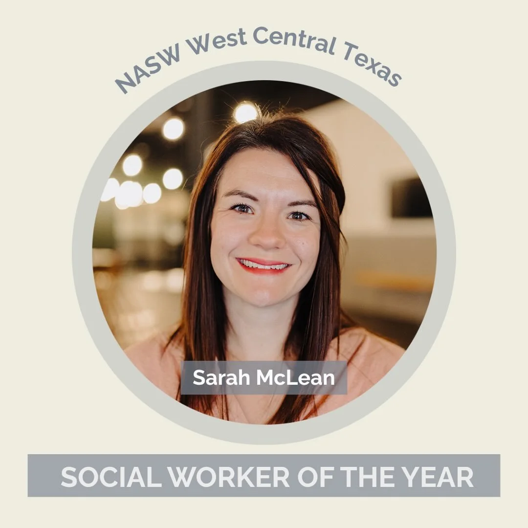 It&rsquo;s National Social Work Month, and we are excited to share that Sarah McLean, Director of We Love Abilene, has been named Social Worker of the Year by the National Association of Social Workers &ndash; West Central Texas Branch. This award re