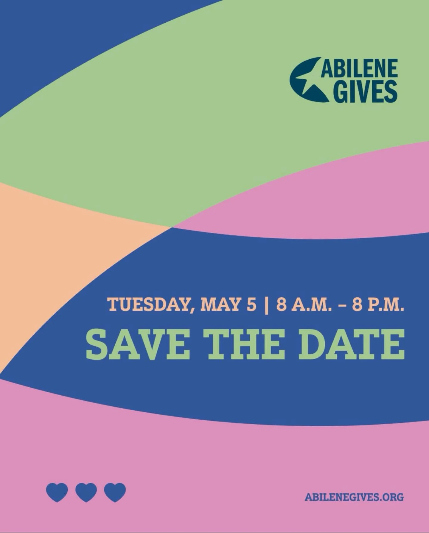 🗓️MARK YOUR CALENDAR! 

We invite you to partner with us on May 5th for the final Abilene Gives. We Love Abilene is on a mission to equip and mobilize the local church to pursue meaningful relationships with their neigbors, and we need your help rea
