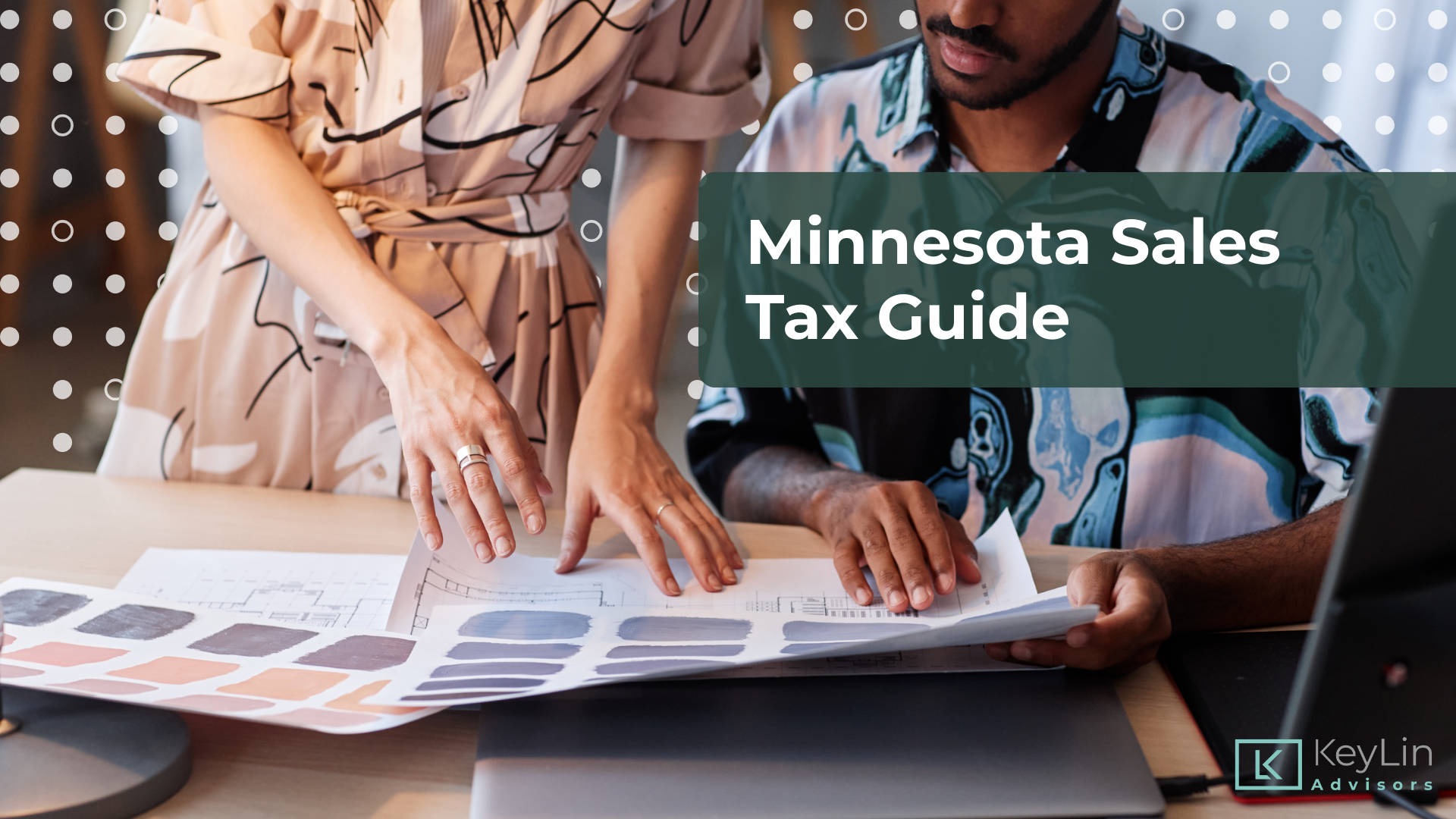 People looking over designs