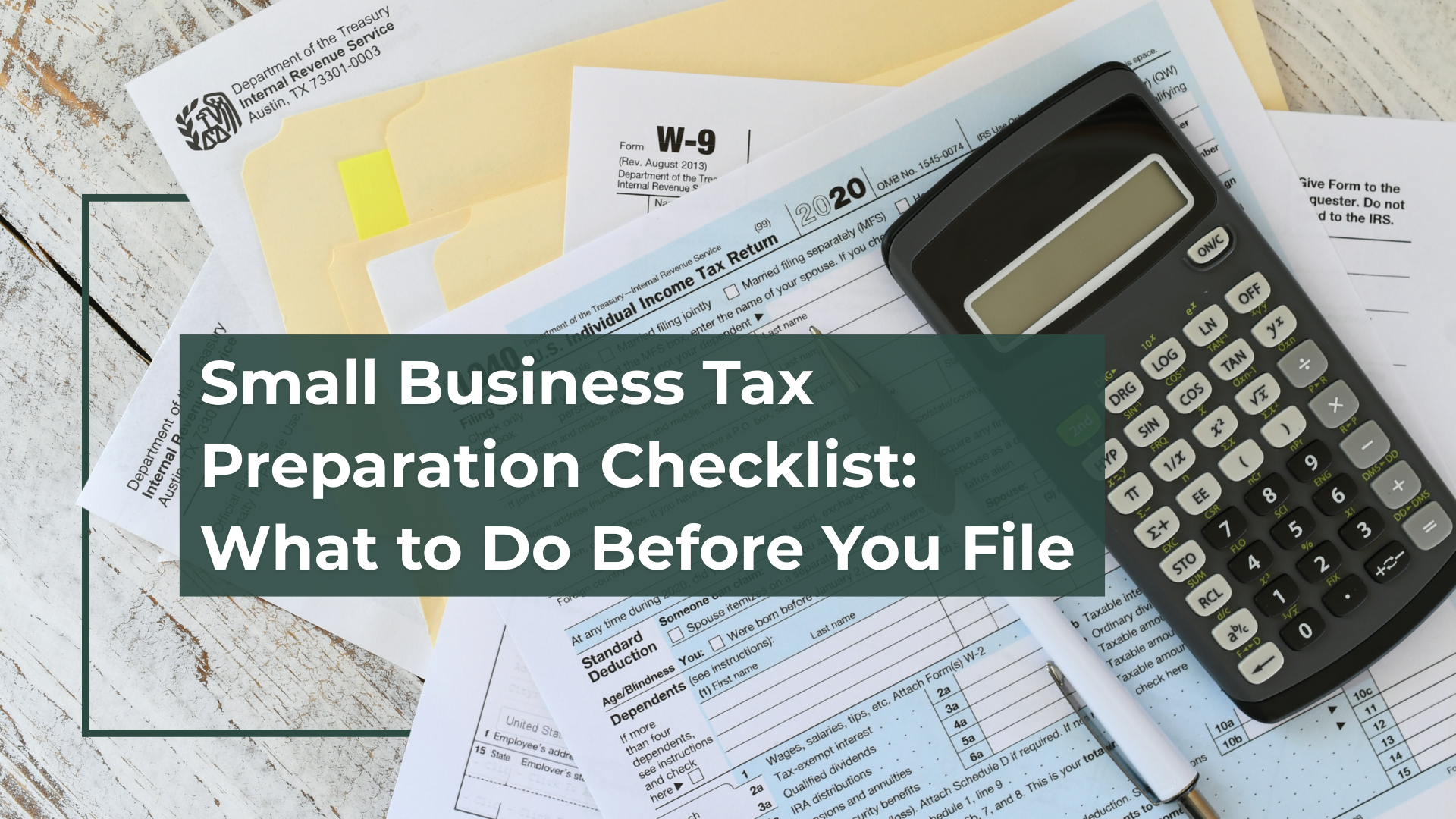 Small business tax prep checklist