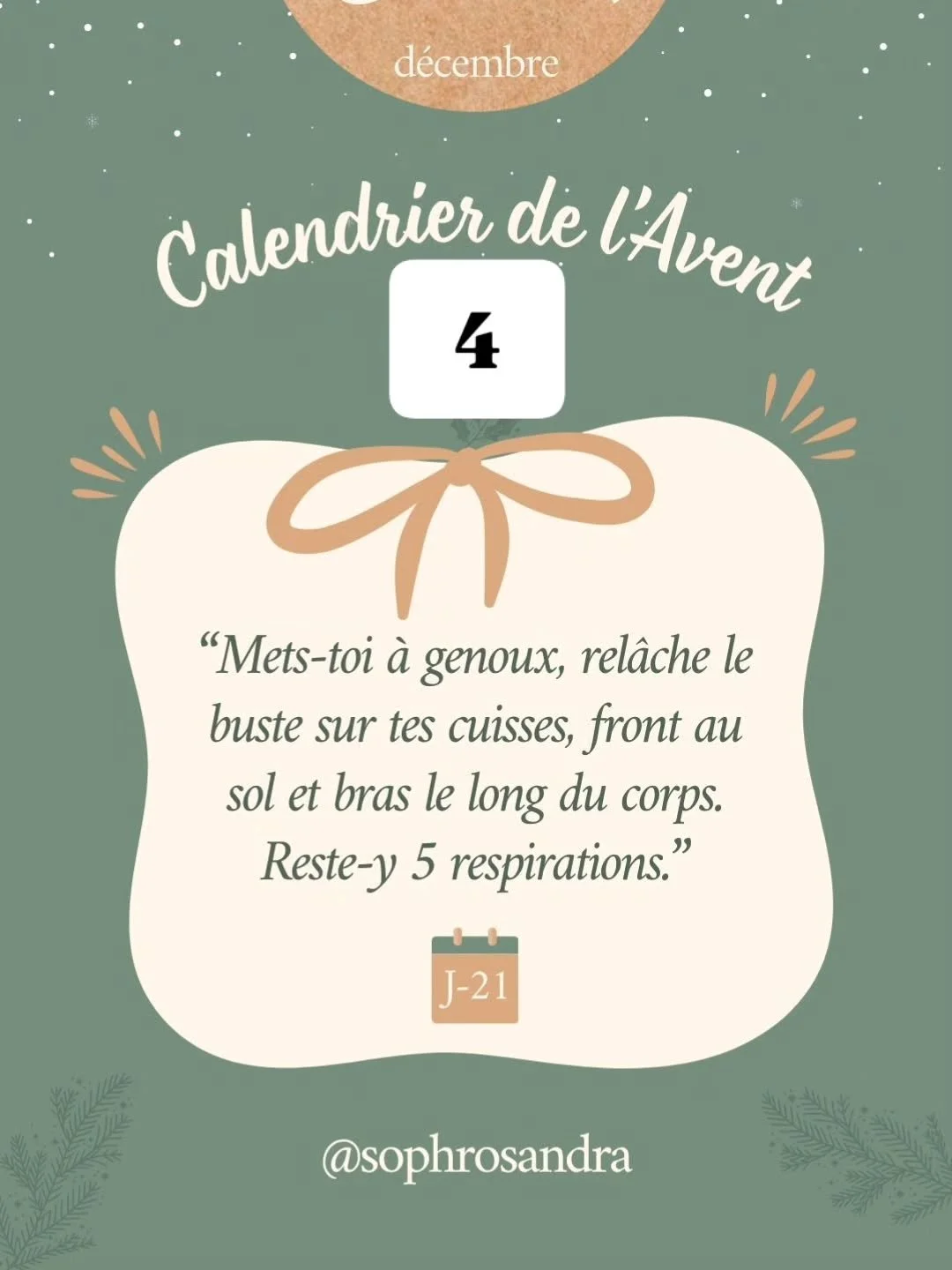 Le c&acirc;lin r&eacute;confortant dont ton corps a besoin.

M&ecirc;me quand la vie bouscule, tu as un lieu de calme &agrave; l'int&eacute;rieur. Cette posture est une bulle de s&eacute;r&eacute;nit&eacute;.

🌿 L'exercice de l'enfant int&eacute;rie