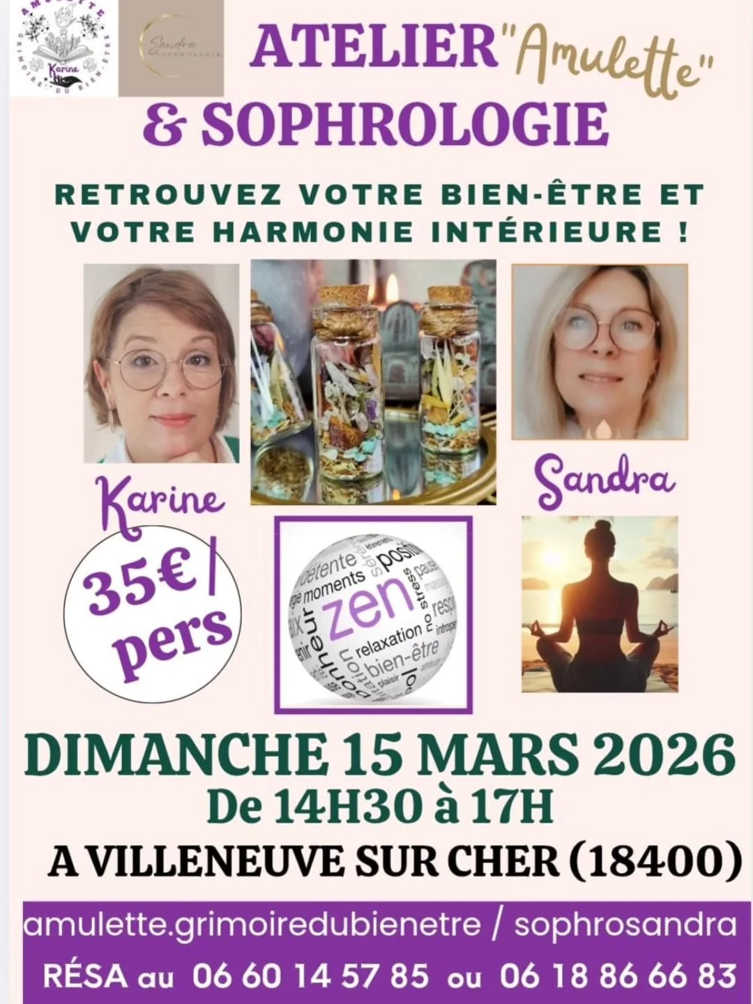 Atelier S&eacute;r&eacute;nit&eacute; &amp; Cr&eacute;ativit&eacute; 🌿

Et si vous vous offriez une vraie parenth&egrave;se pour ralentir ? 

Avec @amulette.grimoiredubienetre, nous vous avons concot&eacute; une pause de 2h30, entre cr&eacute;ation 