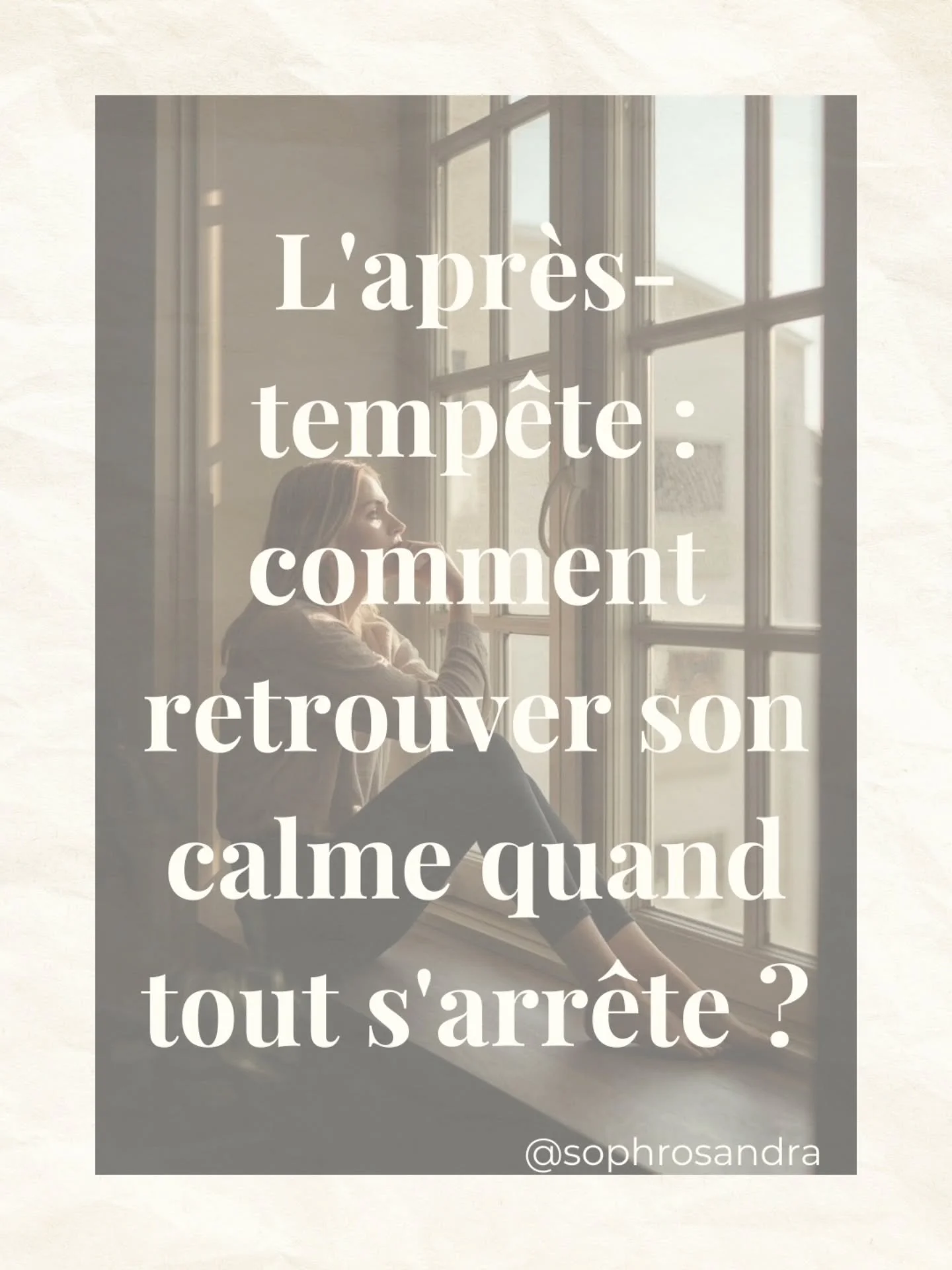 Apr&egrave;s la temp&ecirc;te, le silence... et parfois, le vide. ☁

Vous avez travers&eacute; des mois de combat, de rendez-vous m&eacute;dicaux, de fatigue intense. Et puis, arrive ce moment o&ugrave; le rythme ralenti. On s'attend &agrave; ressent