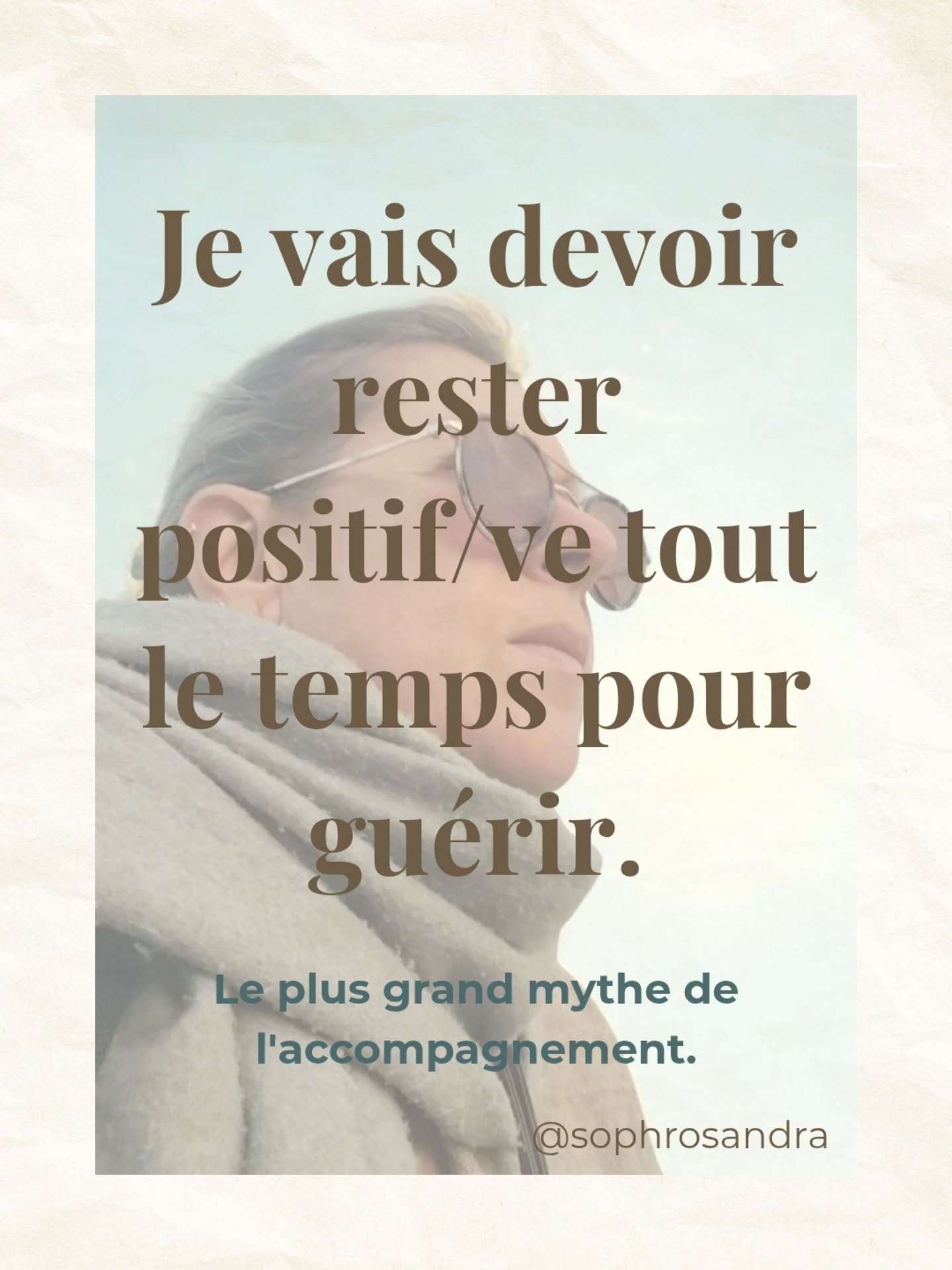 ​L'injonction au bonheur est parfois le fardeau de trop. ☁️

​On vous dit souvent : "Sois fort(e)", "Garde le moral, c'est 50% de la gu&eacute;rison". Mais la r&eacute;alit&eacute;, c'est que la maladie fatigue, effraie et isole.
