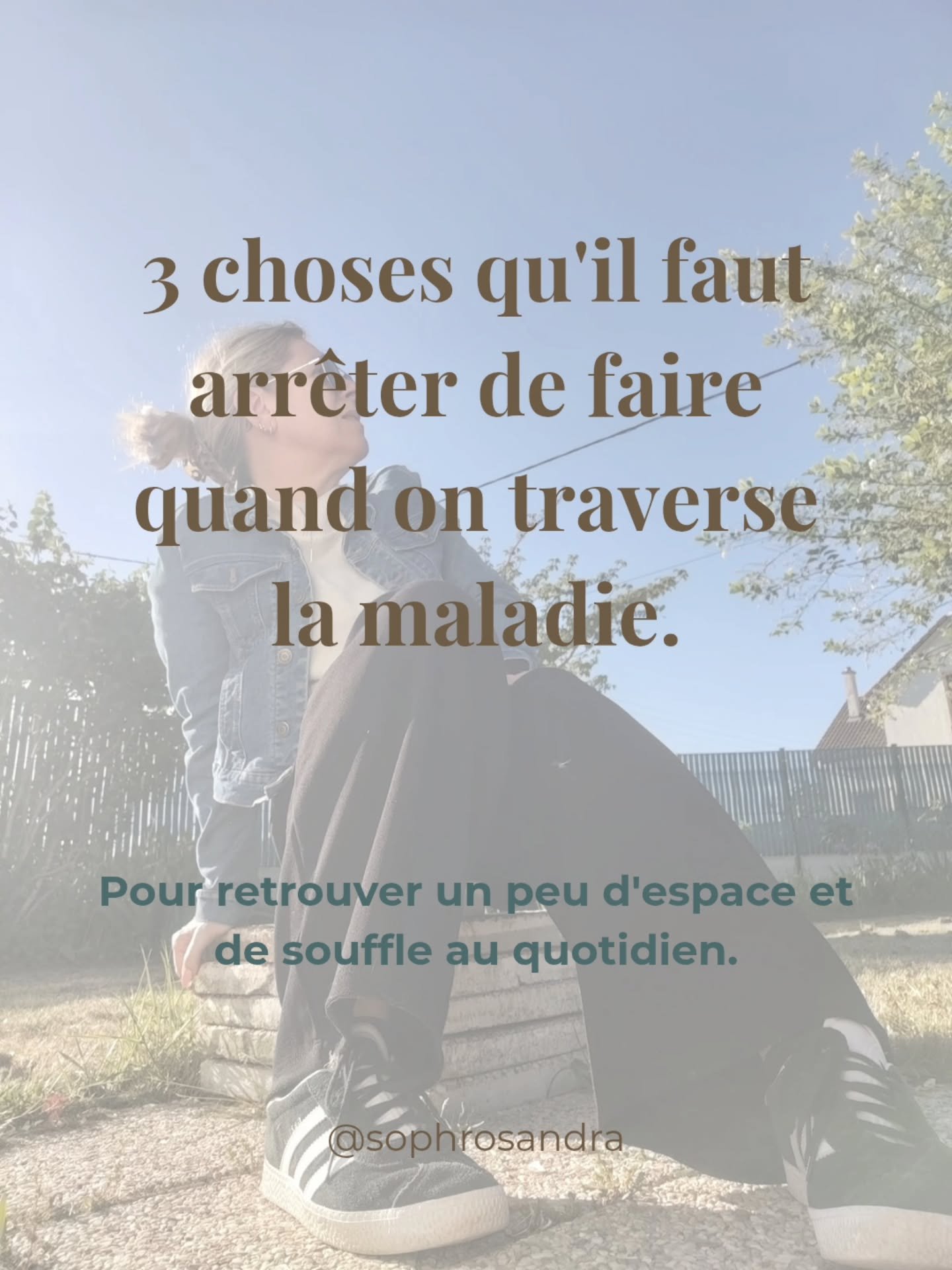 On nous demande souvent d&rsquo;&ecirc;tre des guerriers/guerri&egrave;res, de garder le moral, de ne rien l&acirc;cher. Mais la r&eacute;alit&eacute;, c'est que ton corps et ton esprit ont surtout besoin de douceur et de tr&ecirc;ves. 🌿

Dans ma pr