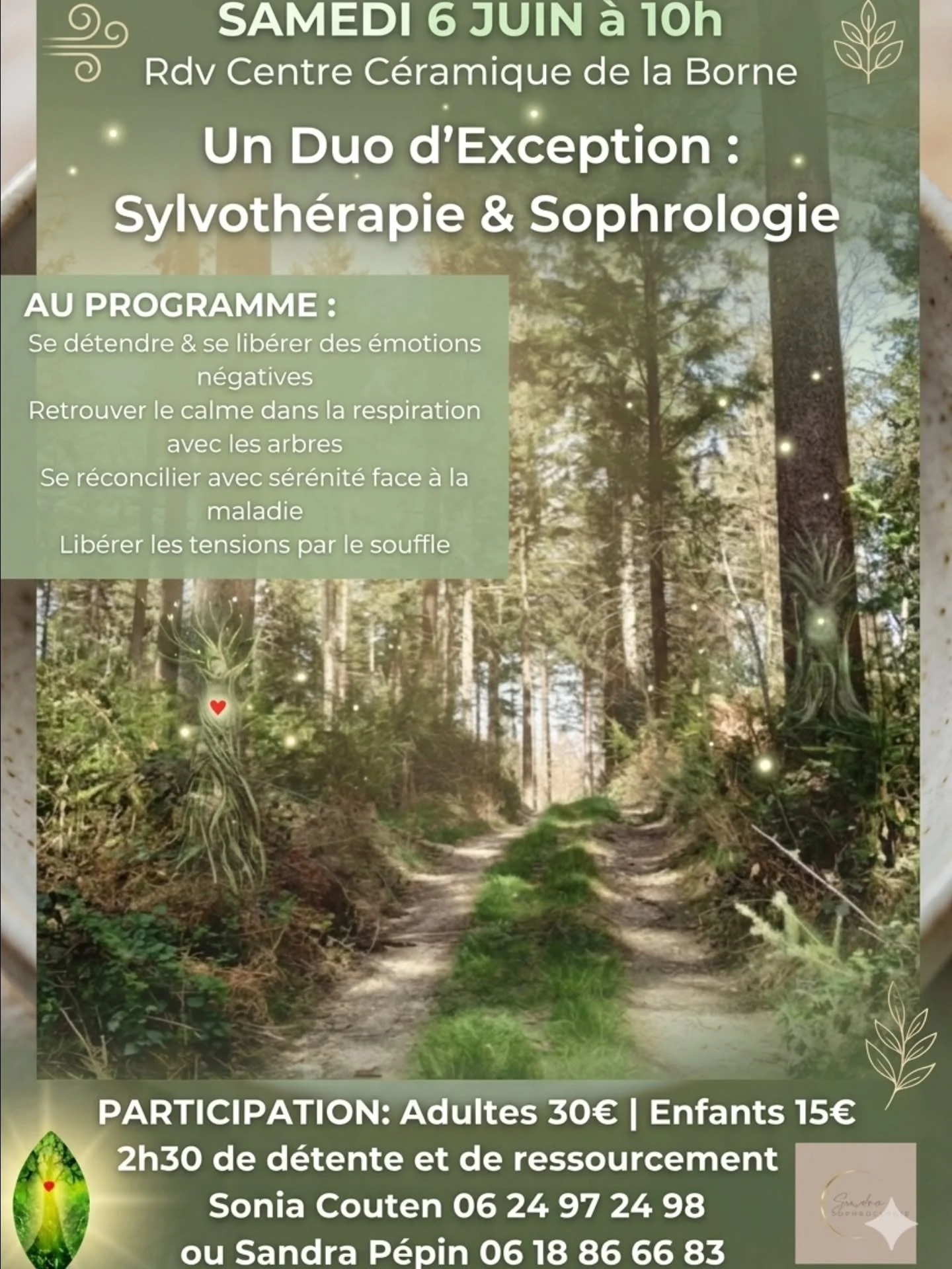 🌿 La Capsule : "Bulle d'Oxyg&egrave;ne &amp; S&eacute;r&eacute;nit&eacute;"

Besoin de d&eacute;connecter et de lib&eacute;rer les tensions ? 🏕️✨

Samedi prochain, offrez-vous 2h30 de reconnexion profonde au c&oelig;ur de la for&ecirc;t. 