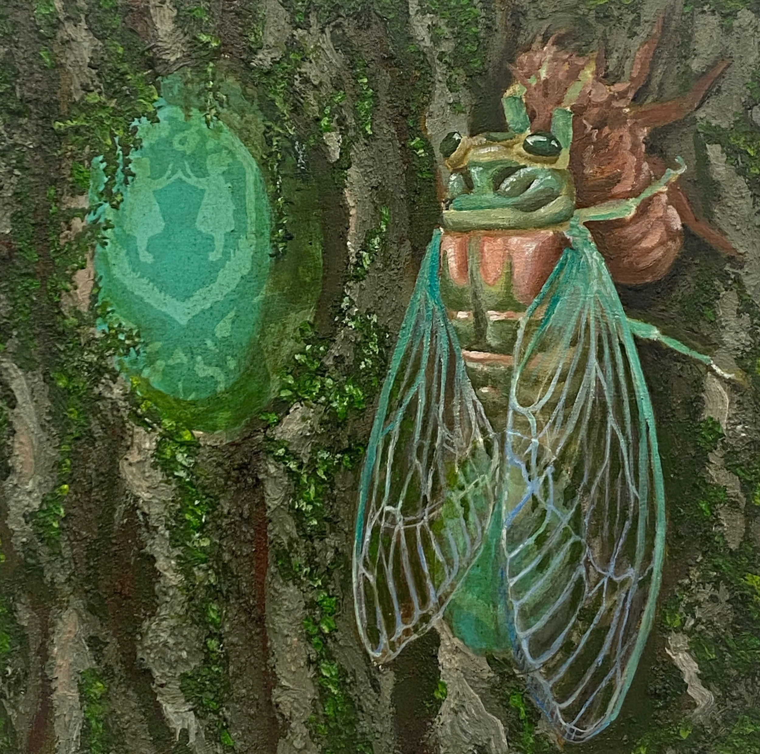 Fairy House
Mixed Media on Panel
6" x 6"