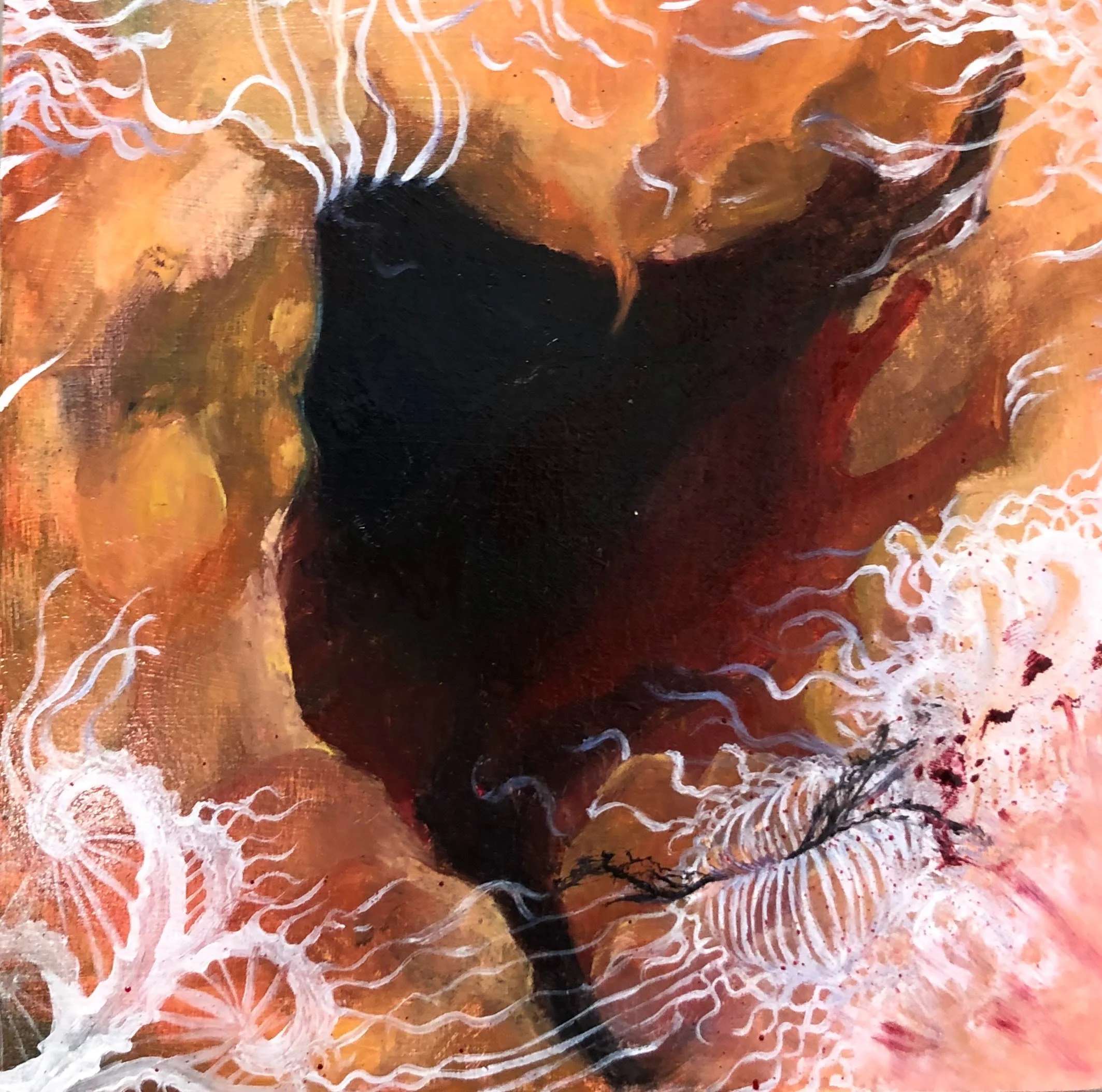 Untitled (Cave)
Oil on Panel
6" x 6"