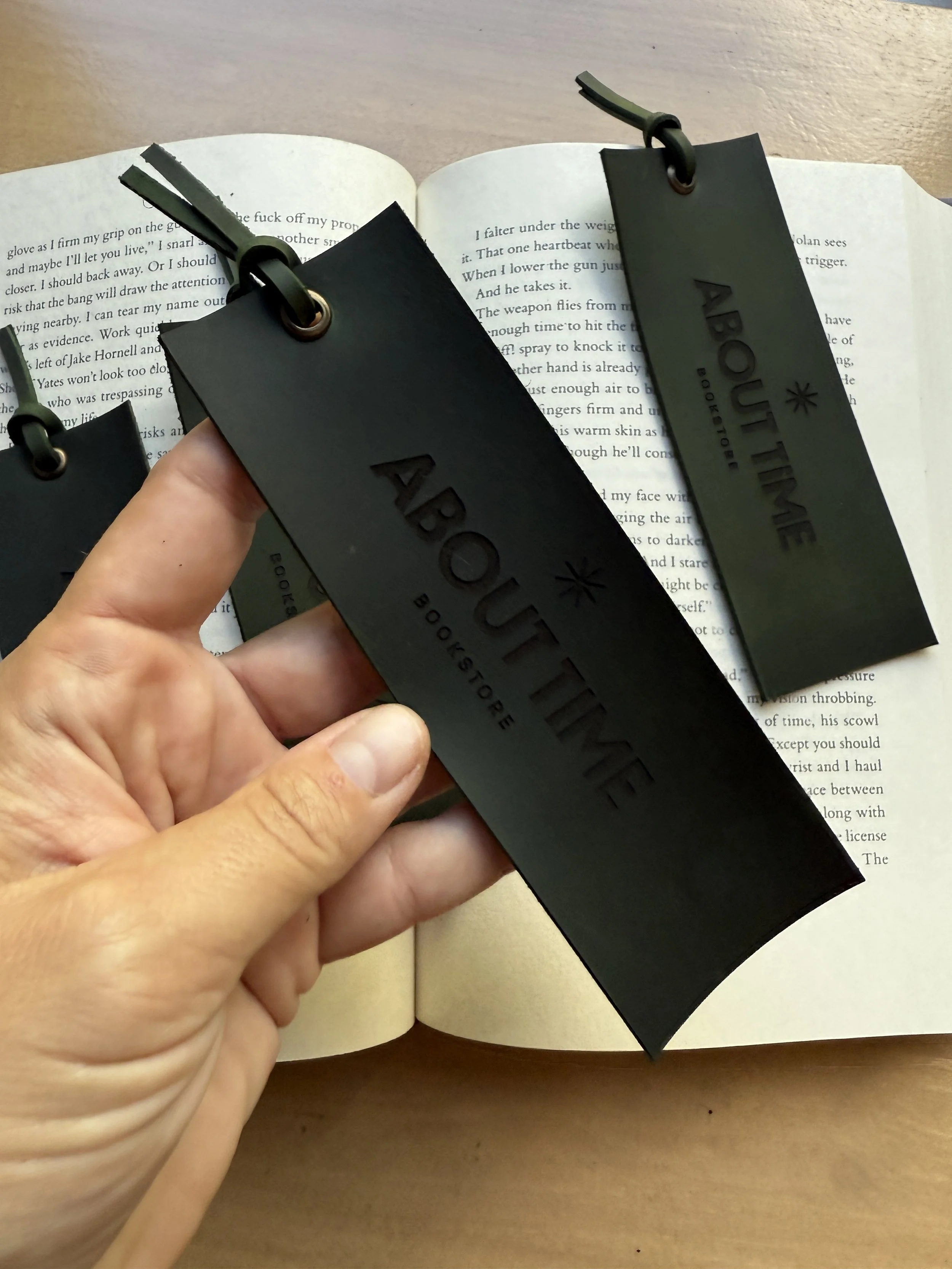 DIY Laser Engraved Leather Bookmarks
