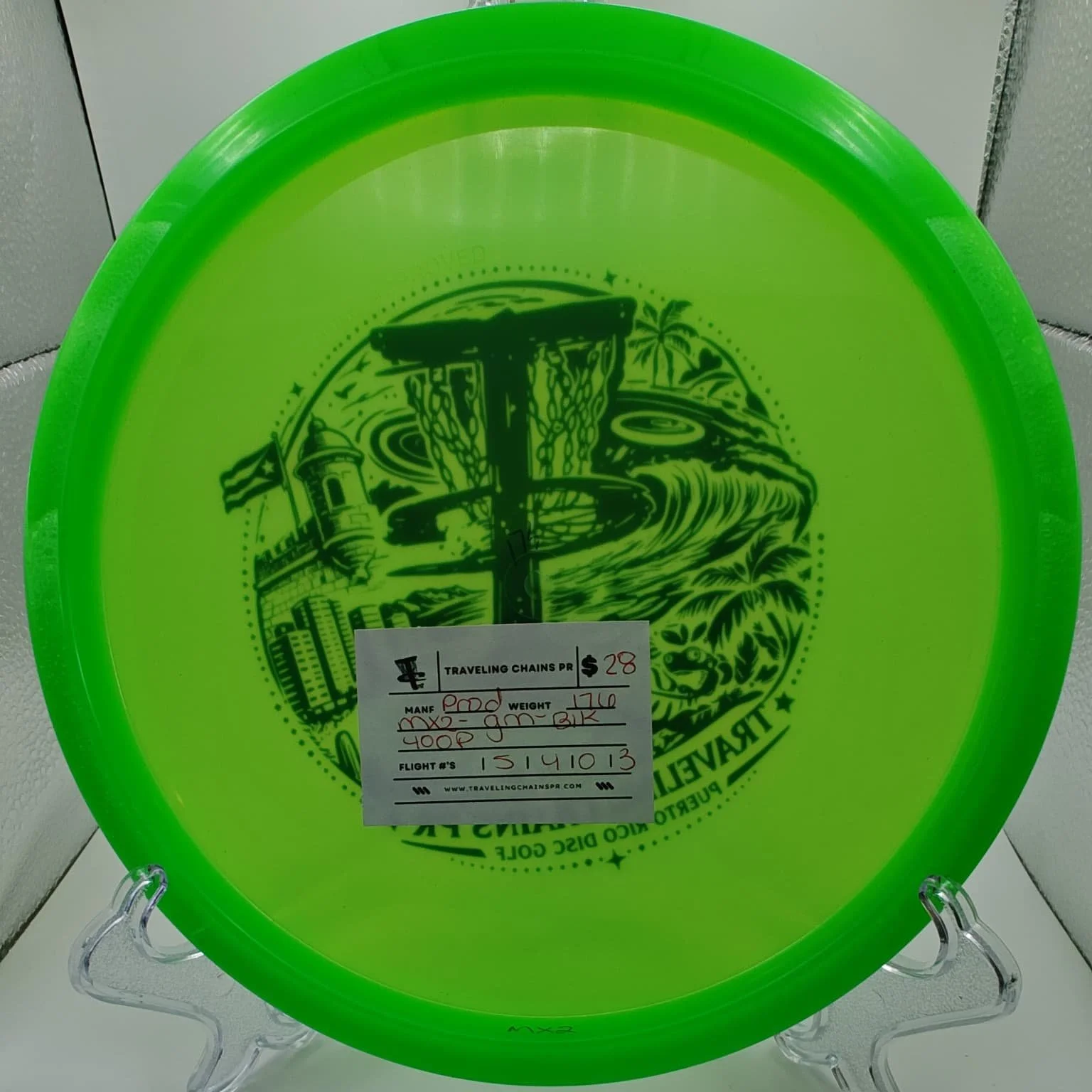 Prodigy Disc MX2 Green Black Foil 176g back.jpeg