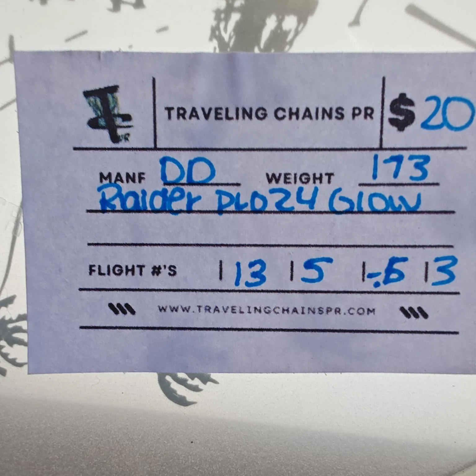 Dynamic Discs PLO24 Raider Glow Silver Holo Foil 173g sticker.jpeg