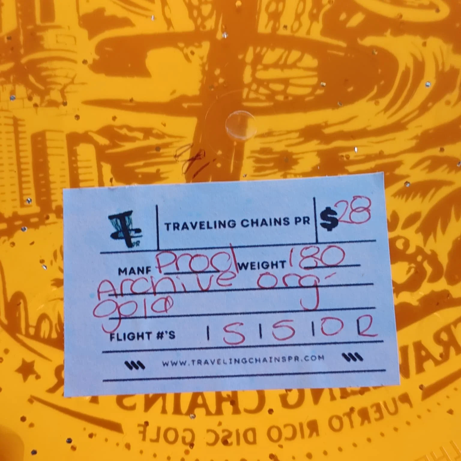 Prodigy Disc Archive Orange Gold Foil 180g sticker.jpeg