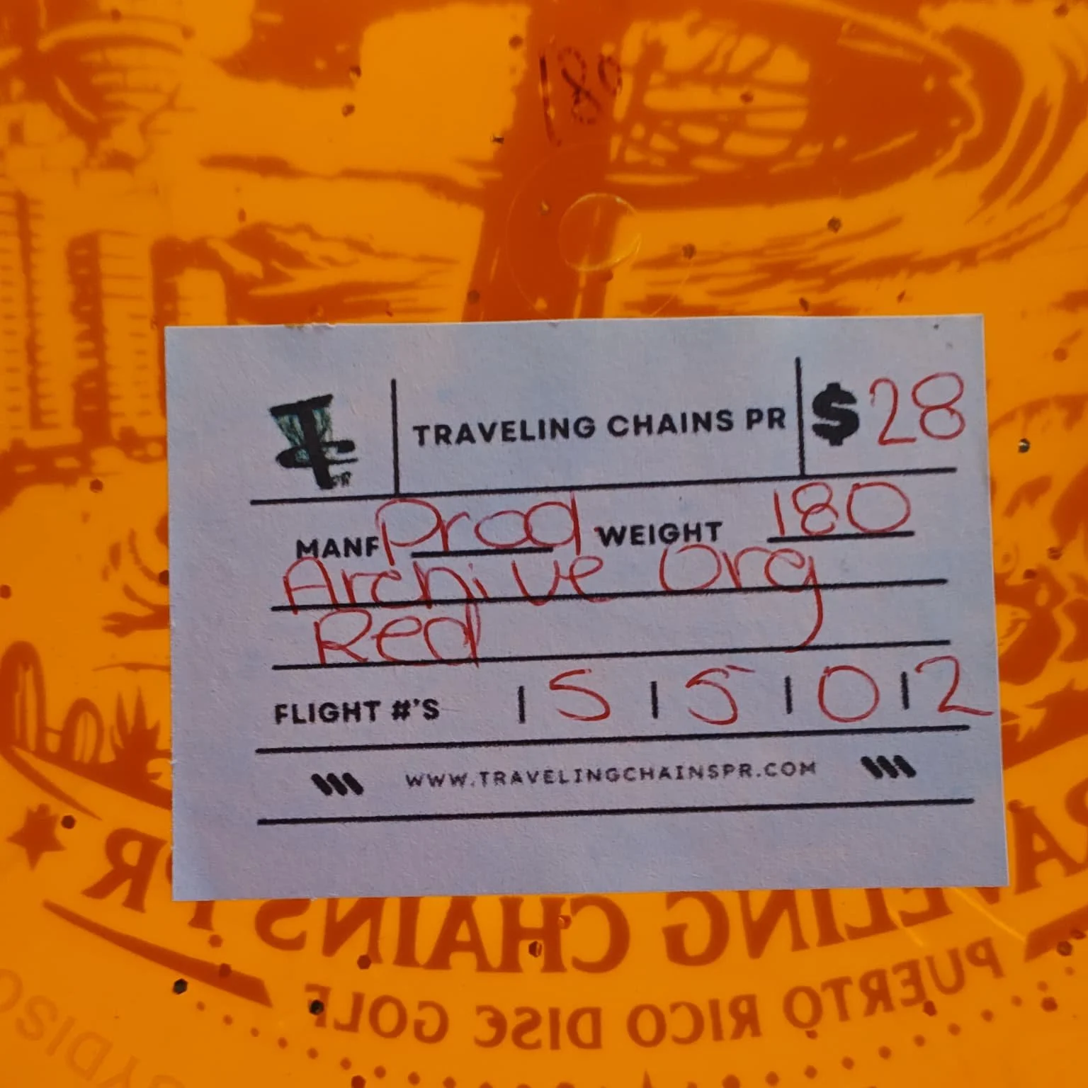 Prodigy Disc Archive Orange Red Foil 180g sticker.jpeg