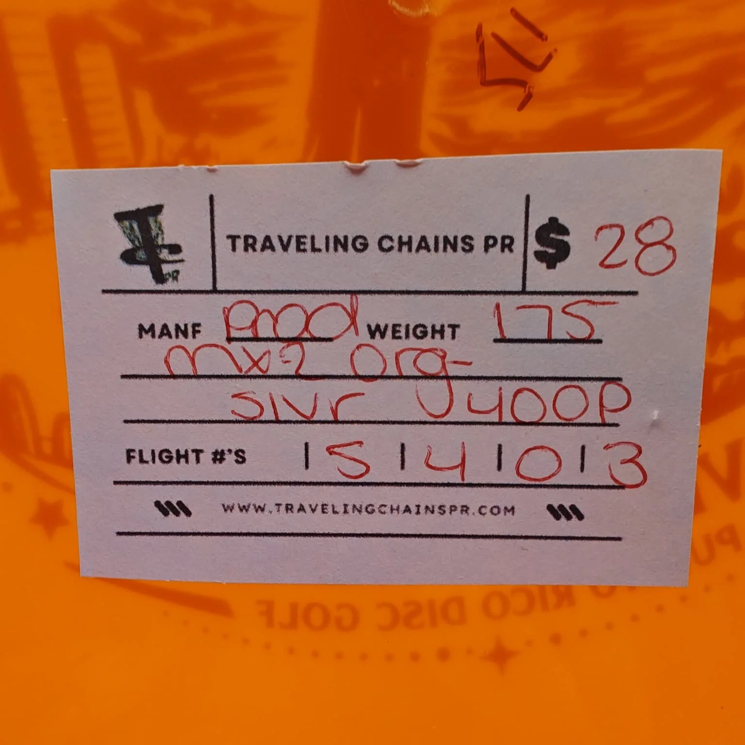 Prodigy Disc MX2 GLOW Orange Silver Foil 175g sticker.jpeg