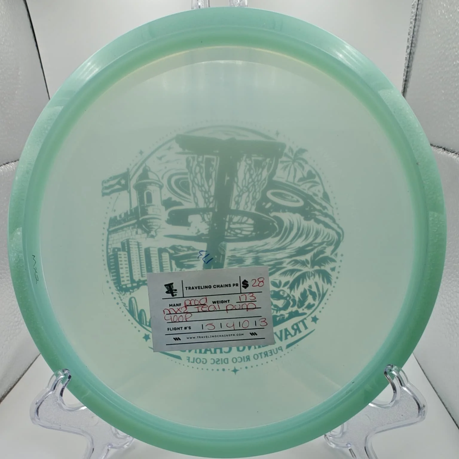 Prodigy Disc MX2 GLOW Teal Purple Foil 174g back.jpeg