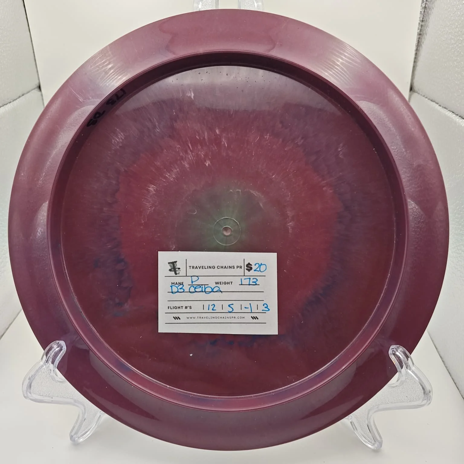 Prodigy Disc D3 Ceiba Purple green reblend Orange Foil 180g back.jpeg