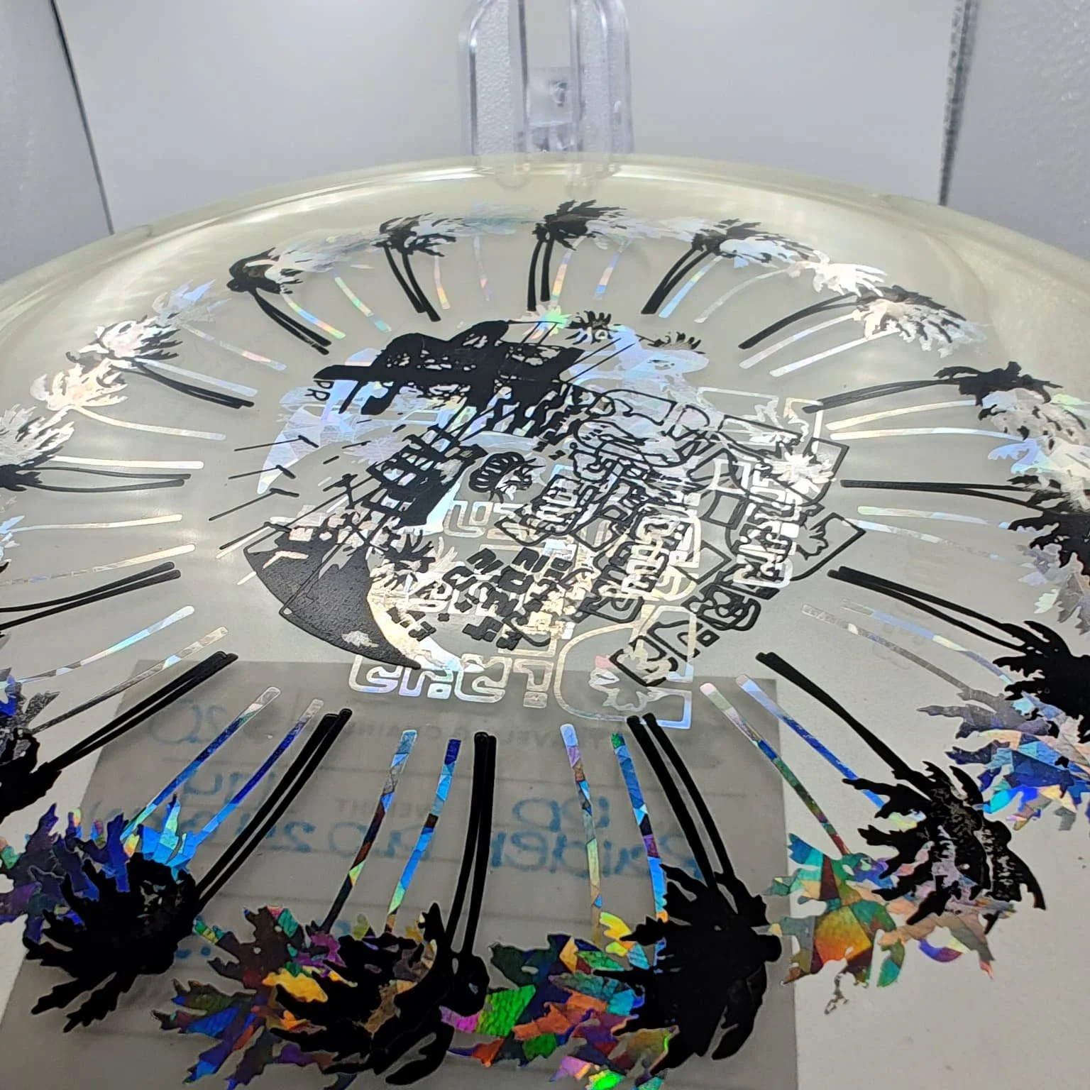 Dynamic Discs PLO24 Misprint Raider Glow BlackSilver Holo Foil 174g detail.jpeg