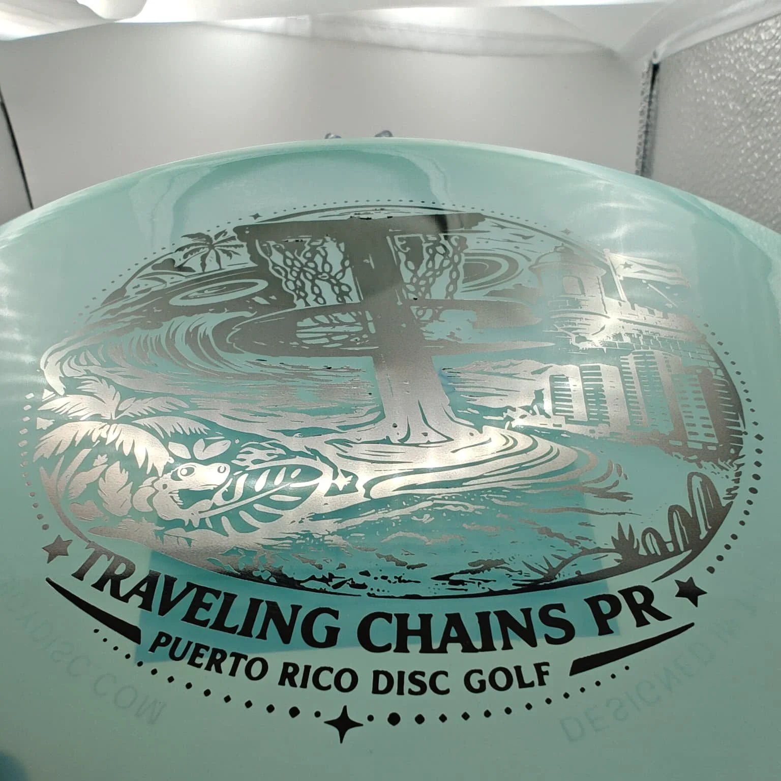 Prodigy Disc MX2 GLOW Teal Silver Foil 174g detail.jpeg