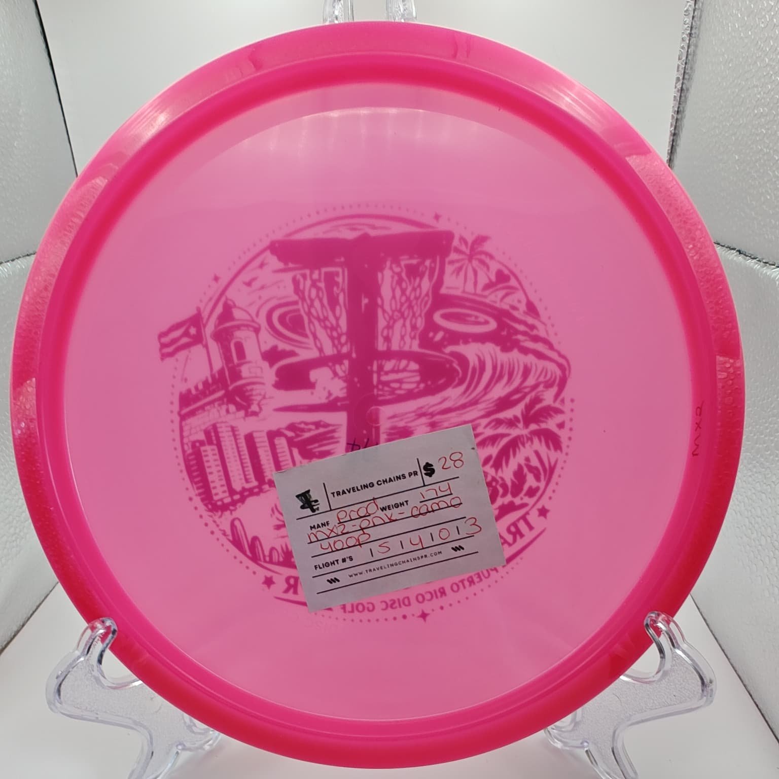 Prodigy Disc MX2 GLOW Pink Camo Foil 175g back.jpeg